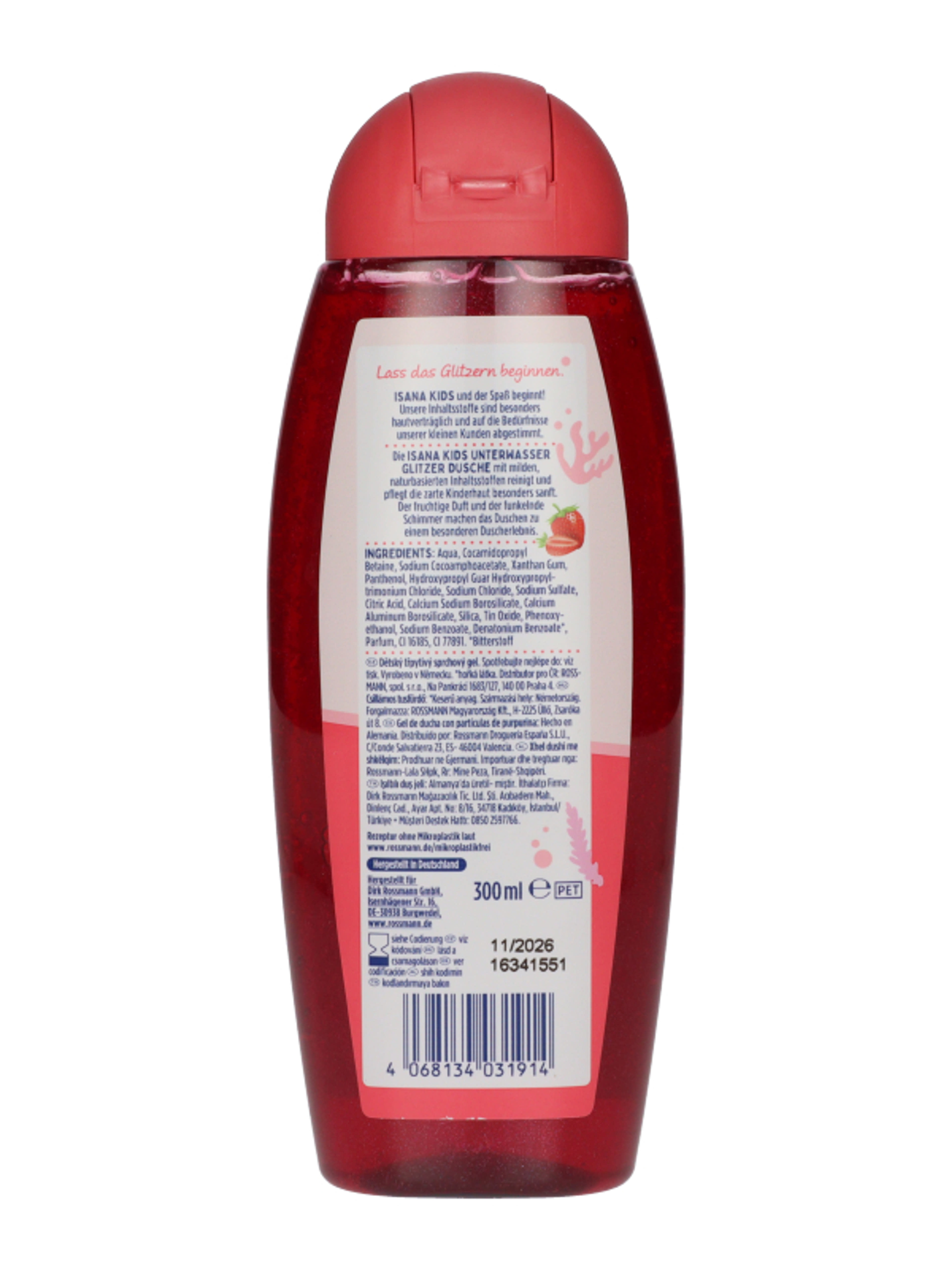 Isana Kids Csillámos Tusfürdő - 300 ml-3