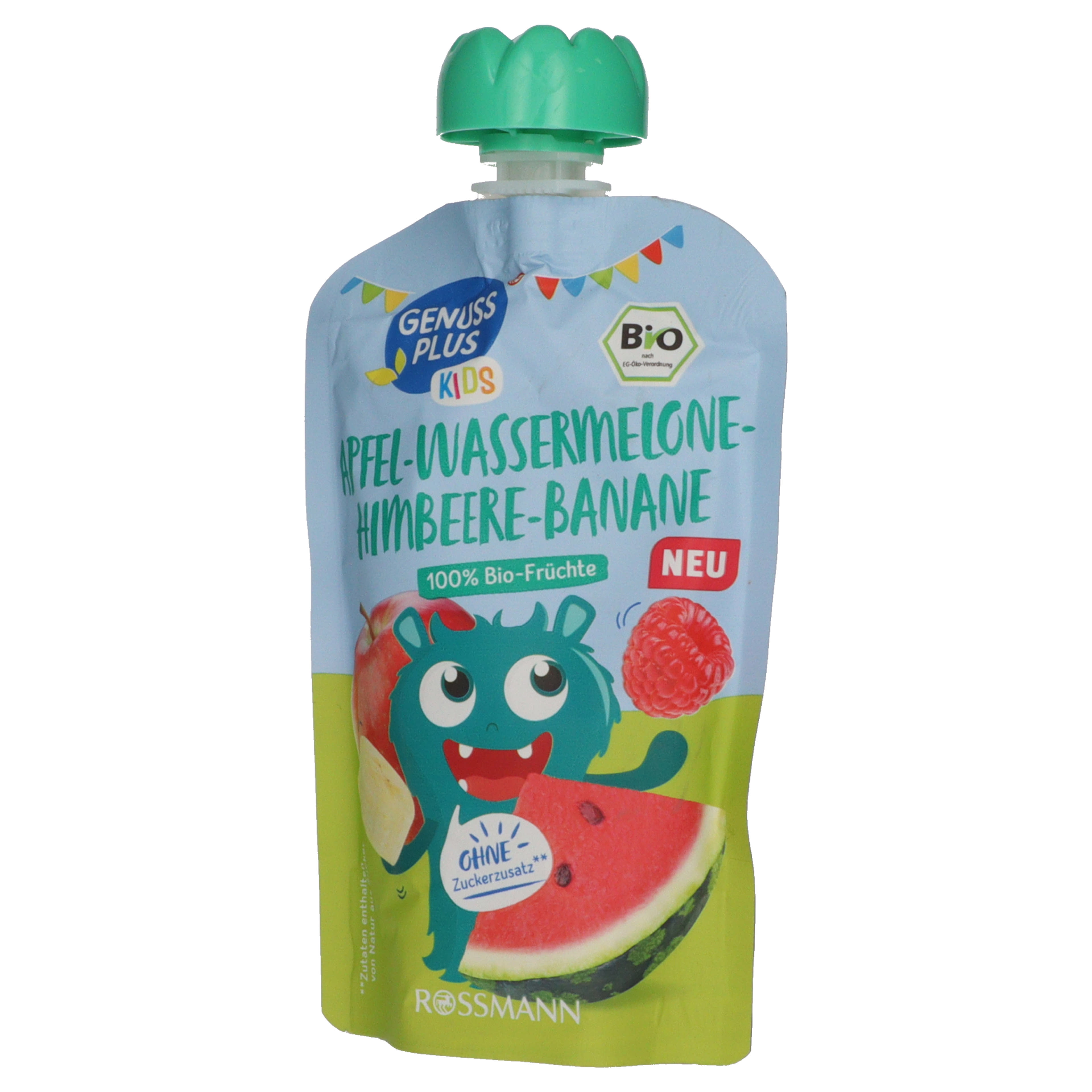 Genuss Plus Kids Bio gyümölcskészítmény görögdinnyelével - 1 éves kortól - 100 g-2
