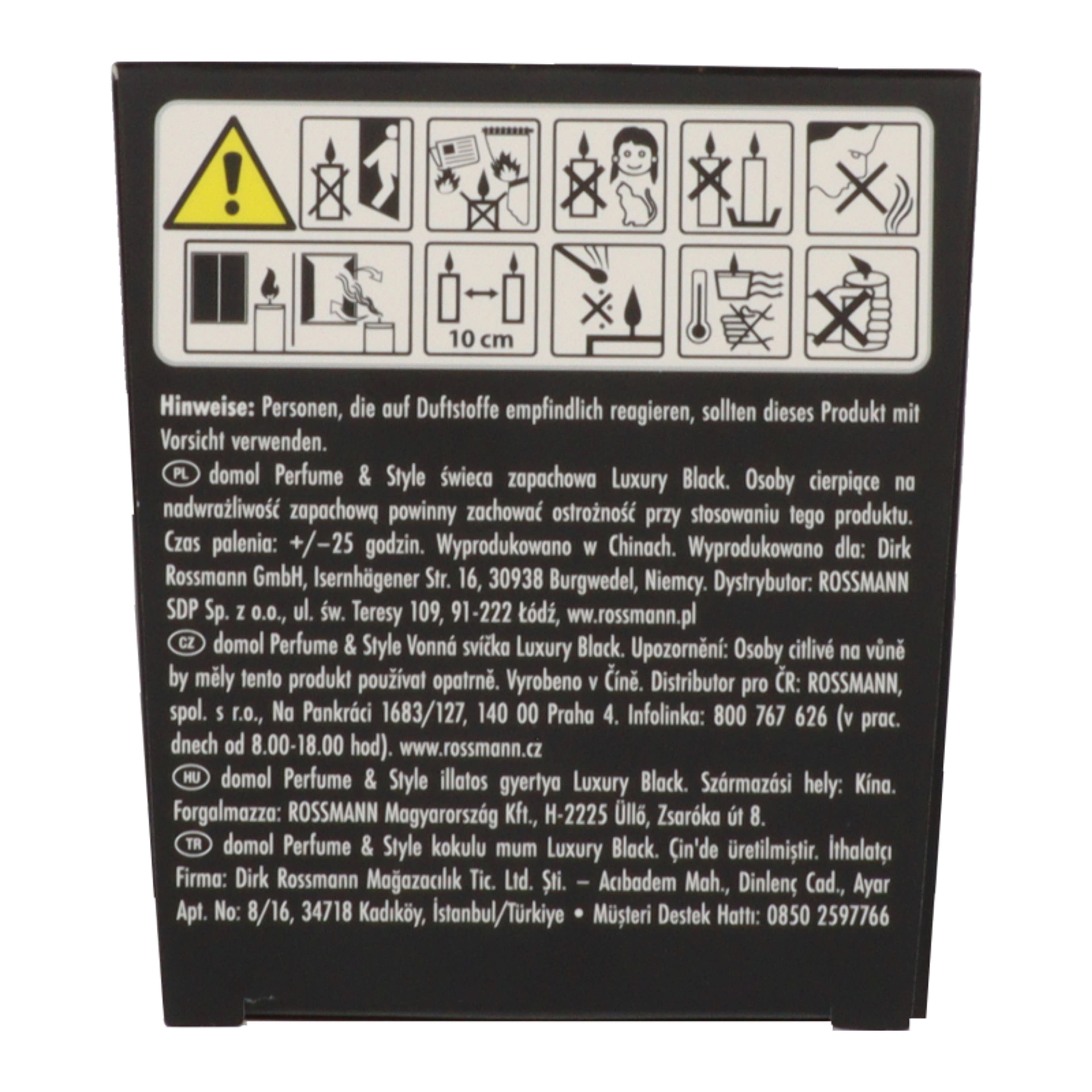 Domol Luxury Black illatgyertya - 125 g-5