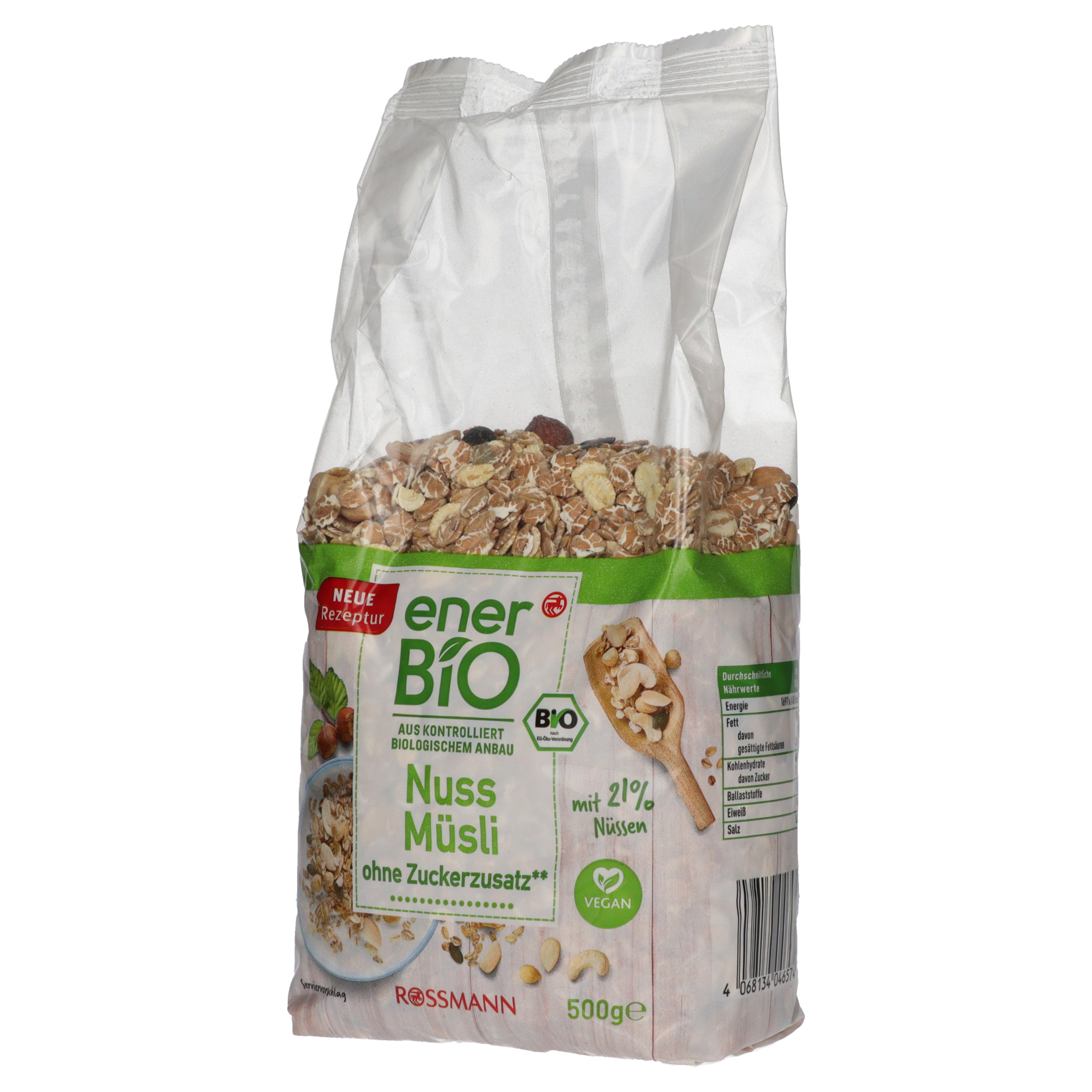 enerBio - müzli magvas mogyorós - 500 g-2
