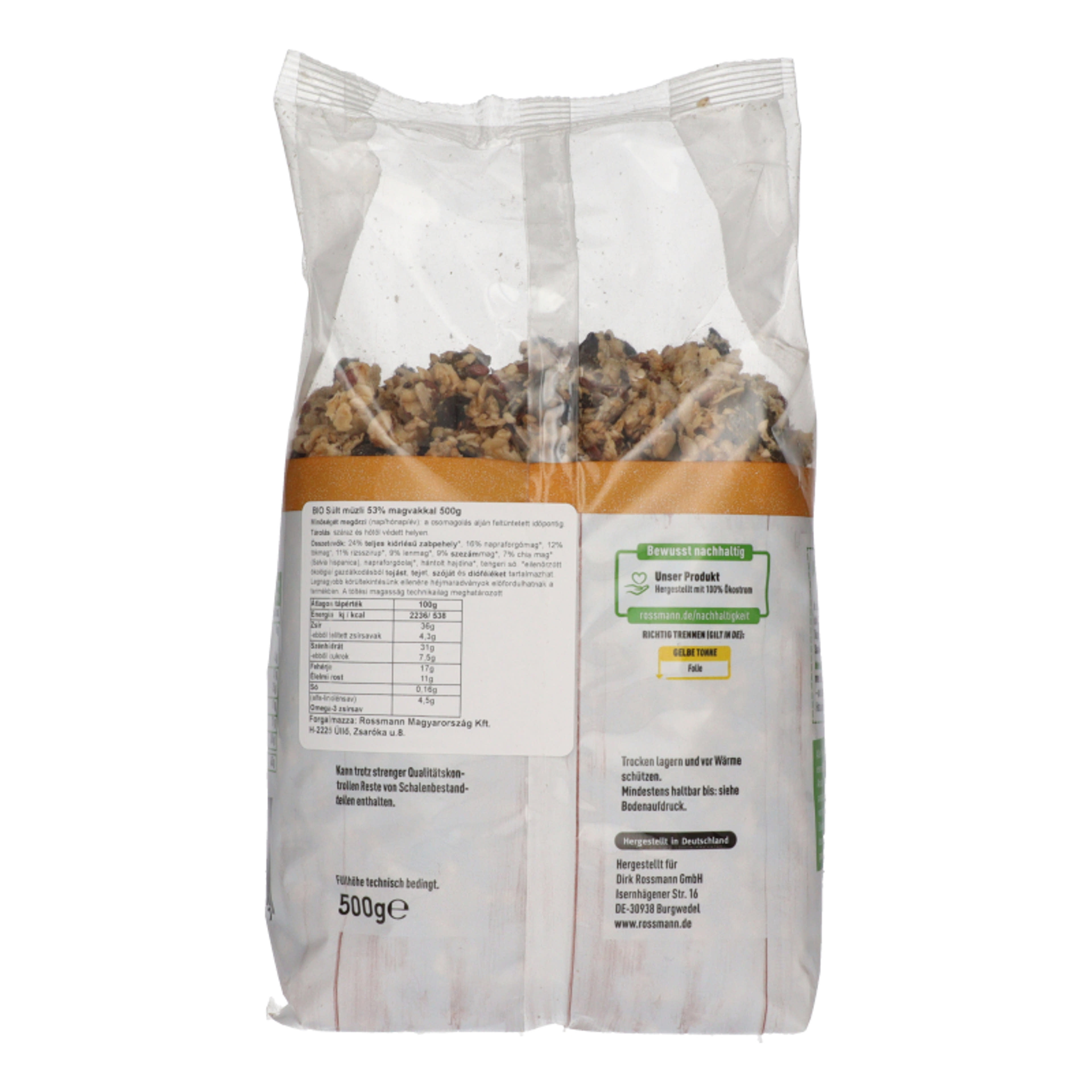 Ener-bio sült müzli 53% magvakkal - 500 g-3