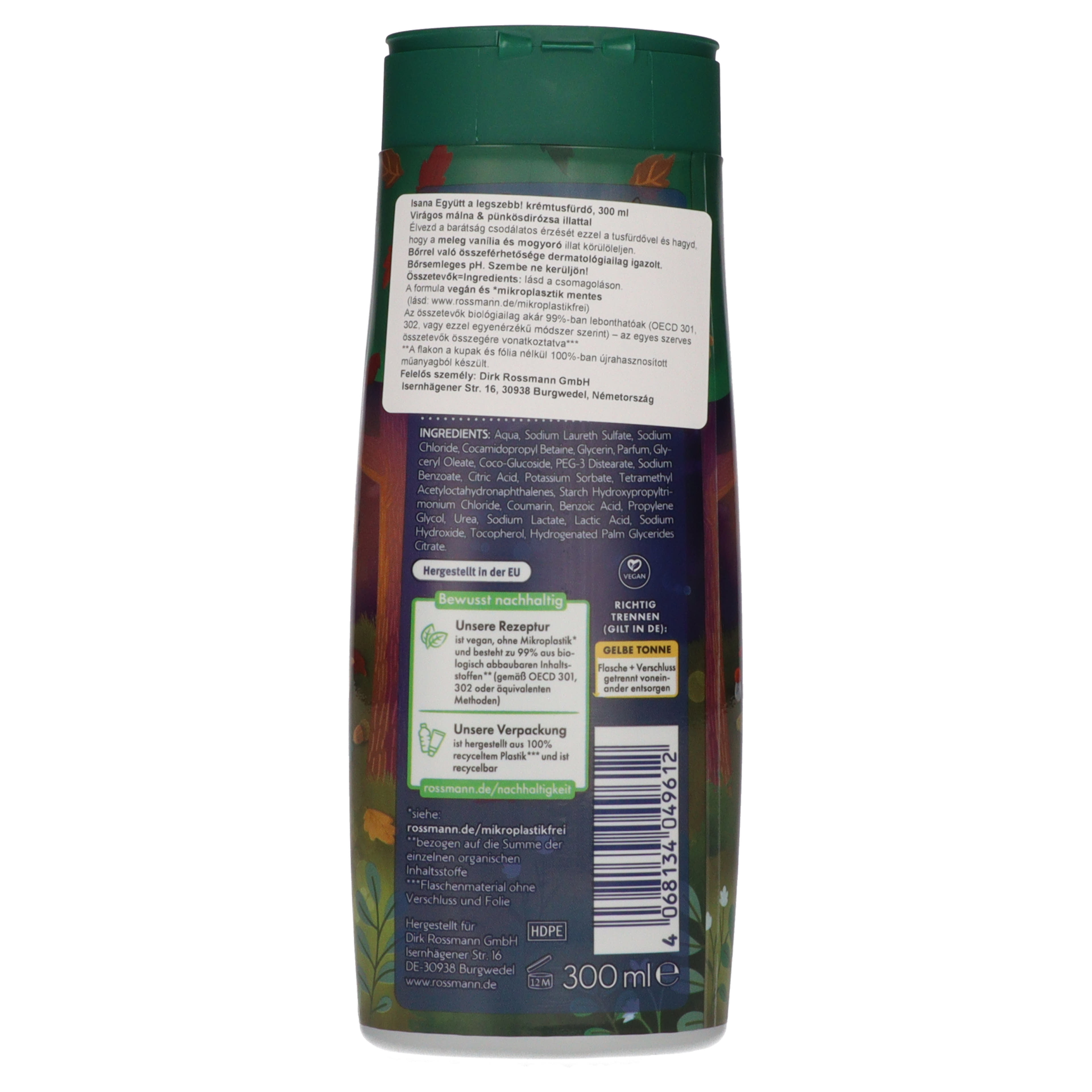 Isana Együtt a legszebb krémtusfürdő 300ml-3