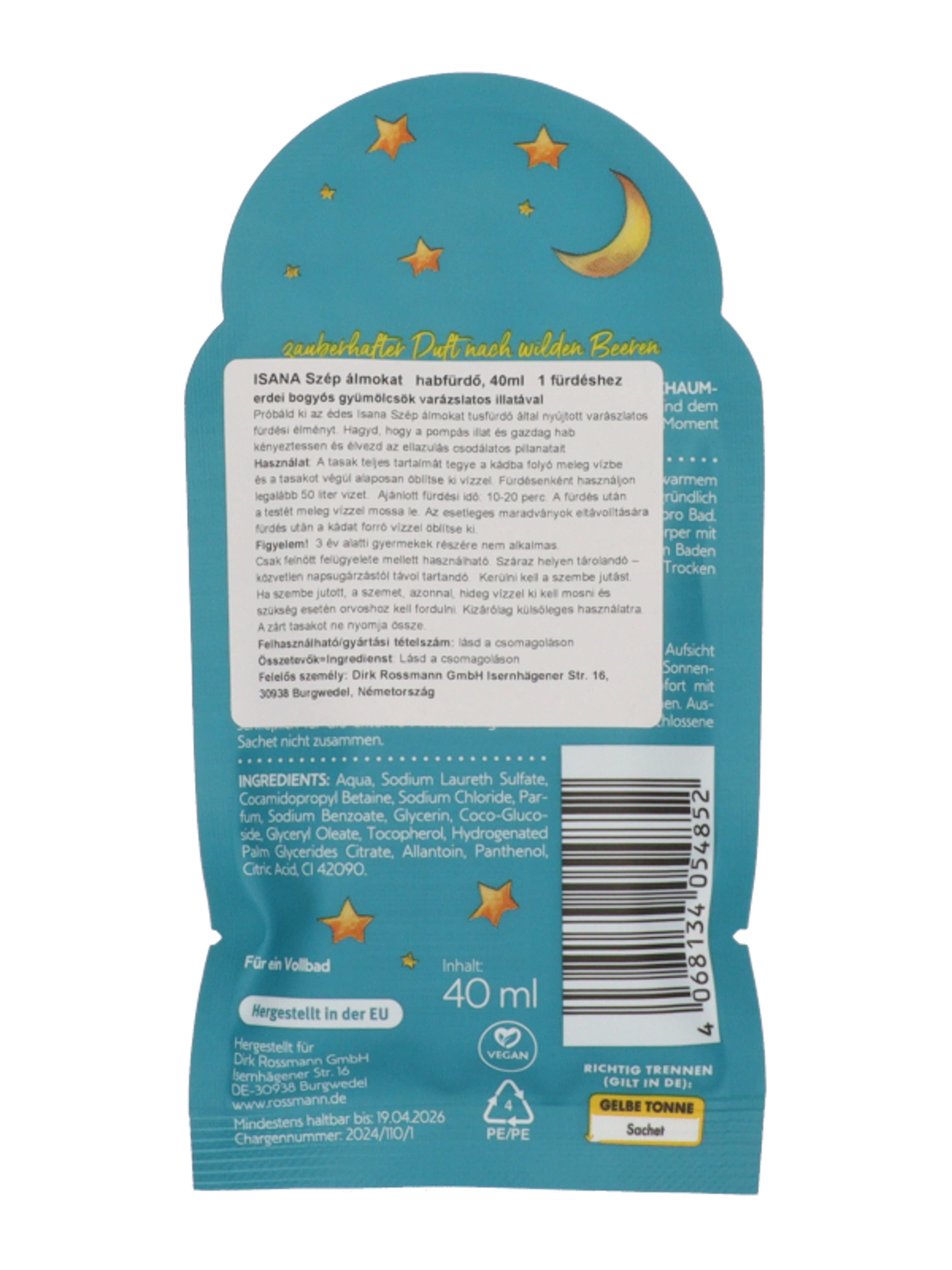 Isana Schöne Traume habfürdő - 40 ml-2