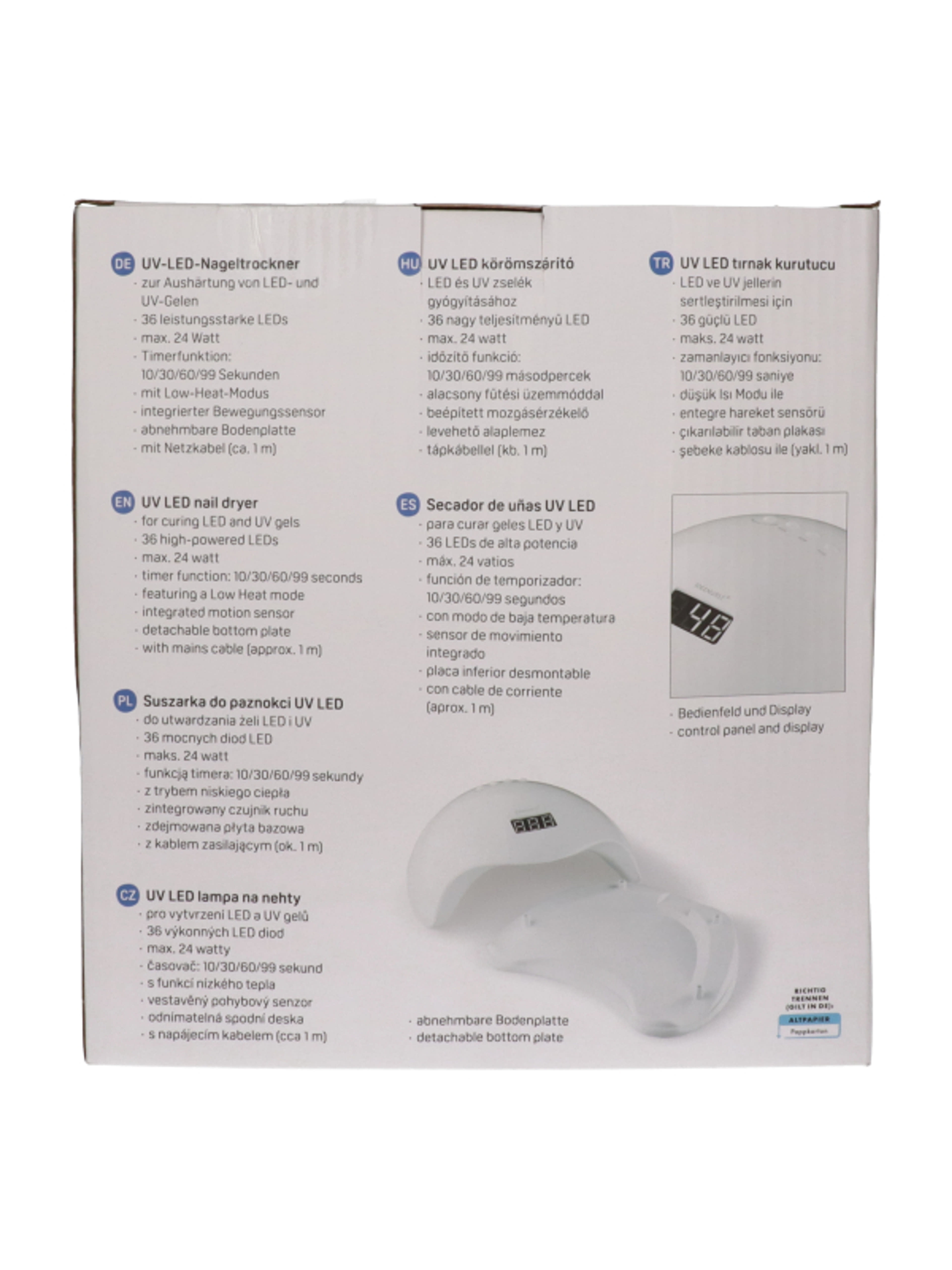Ideen Welt UV-LED körömszárító lámpa - 1 db-3