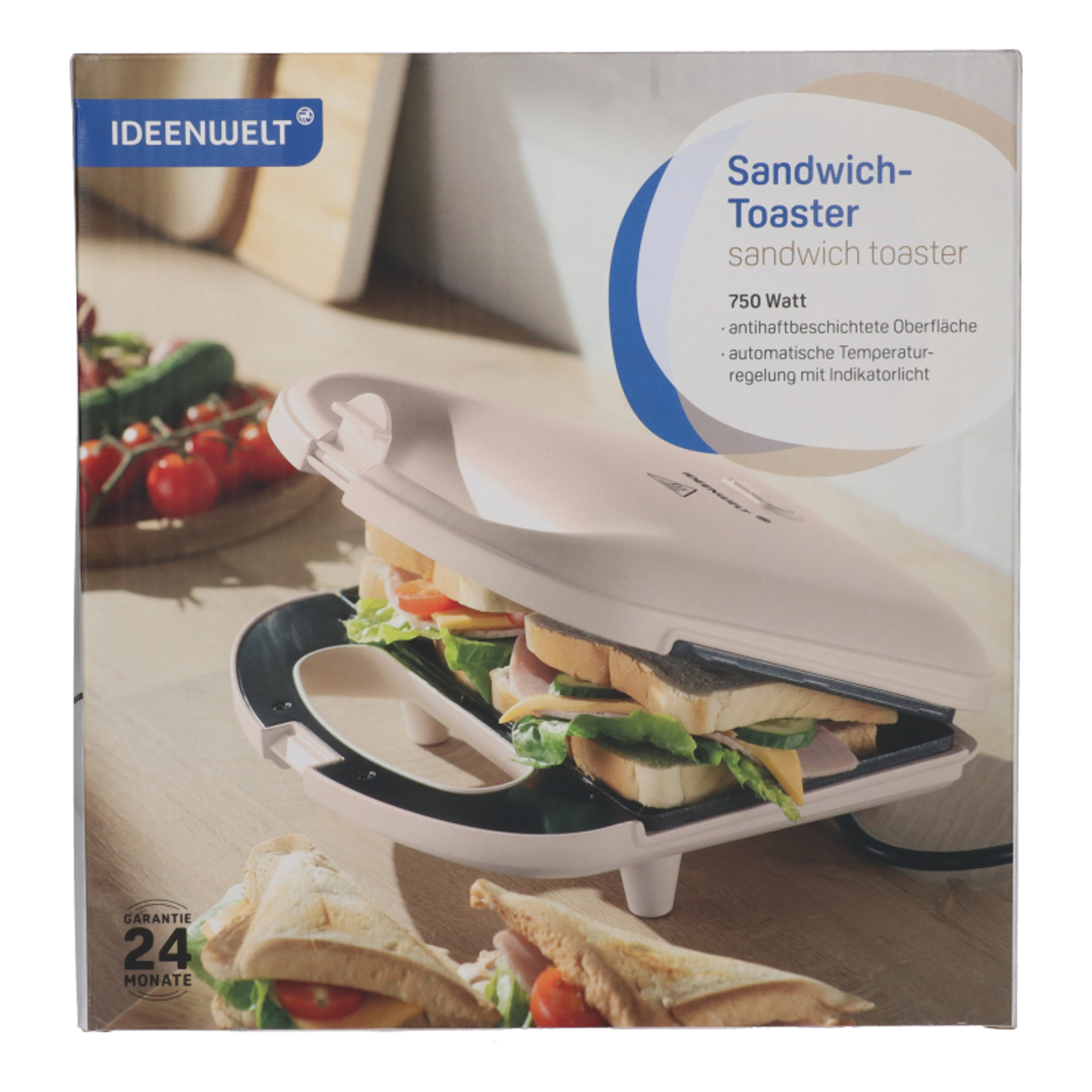 Ideen Welt Toaster szendvicssütő - 1 db