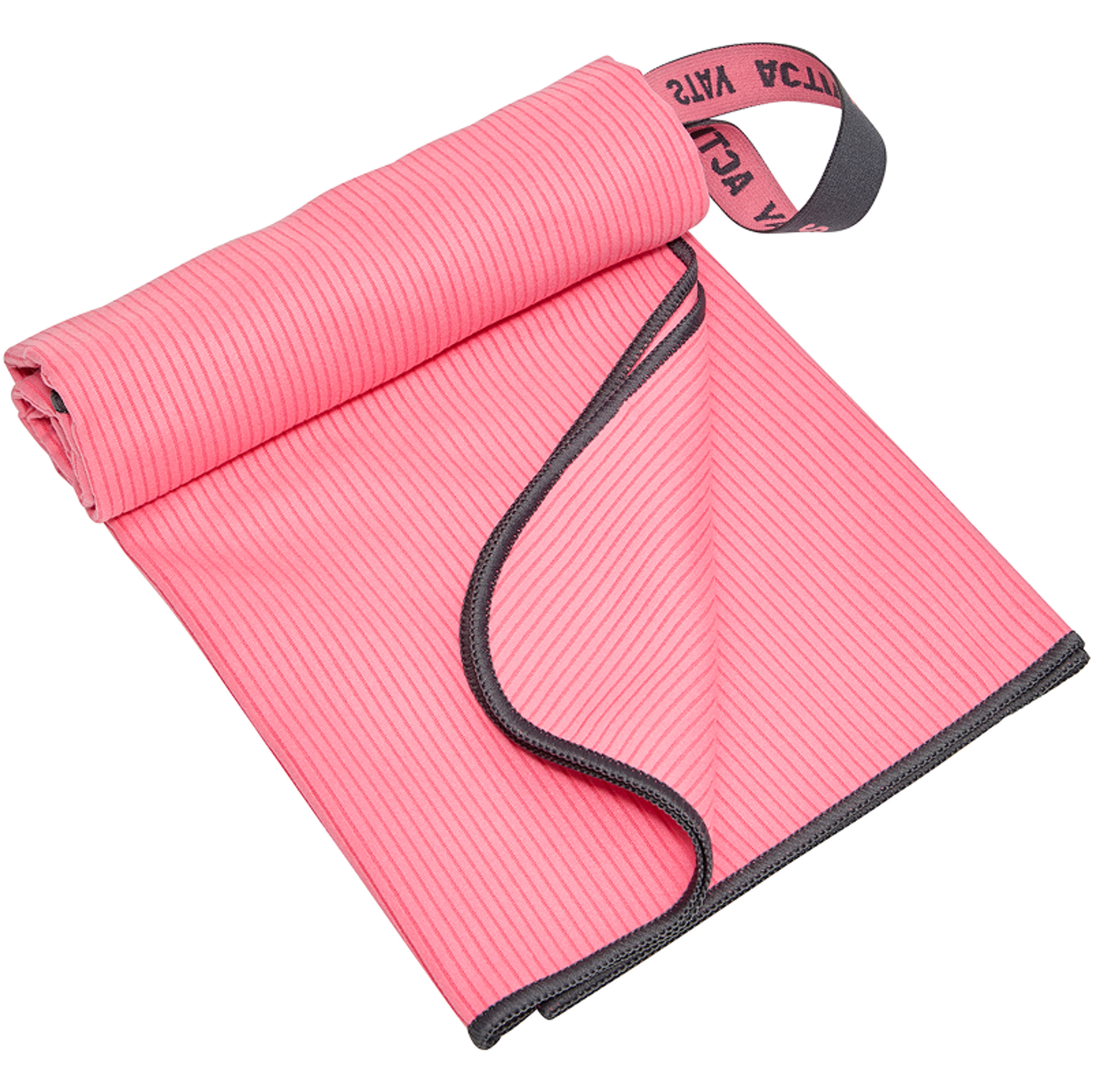 Ideen Welt fitness törölköző bordázott /pink - 1 db