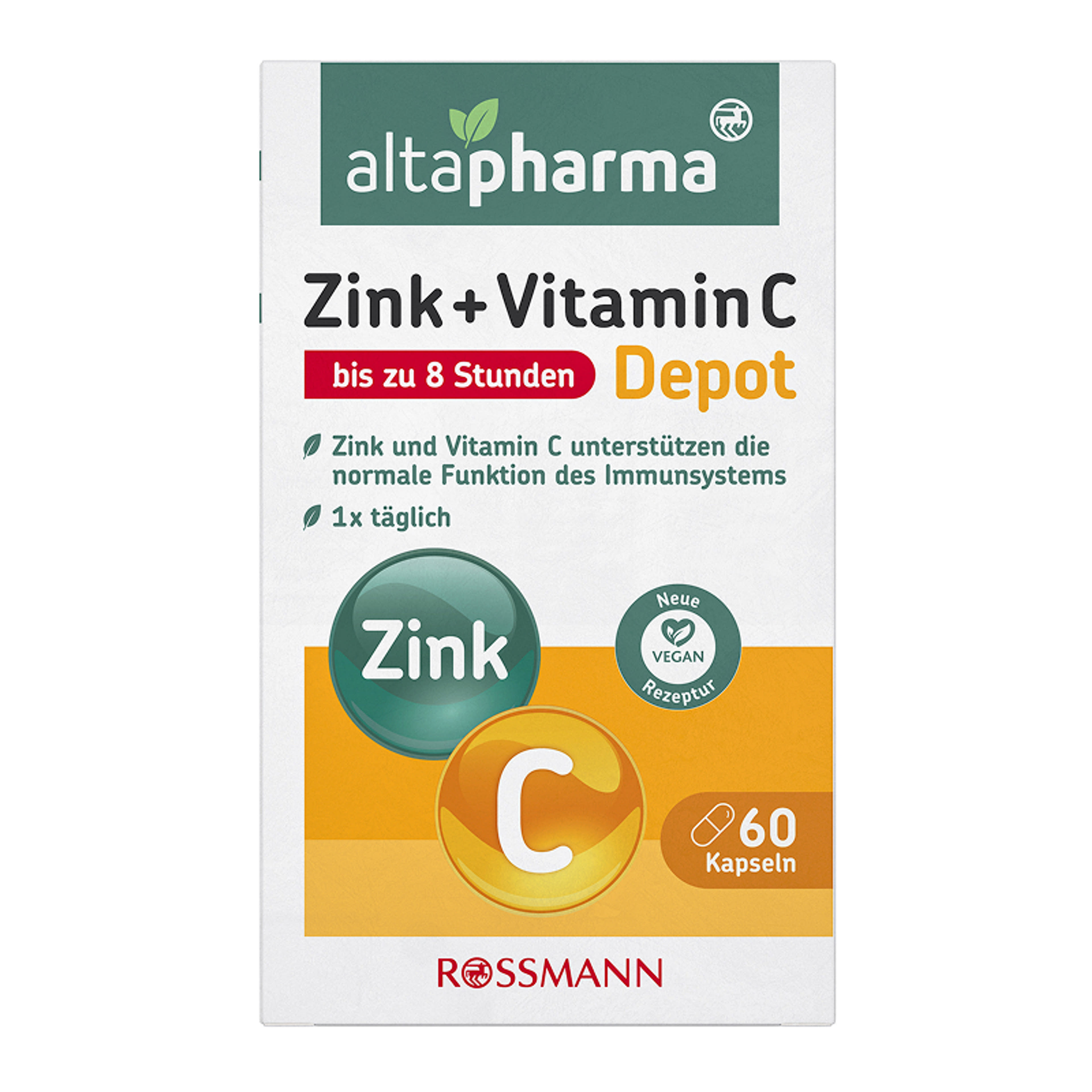 Altapharma C-vitamin és cink depot kapszula - 60 db