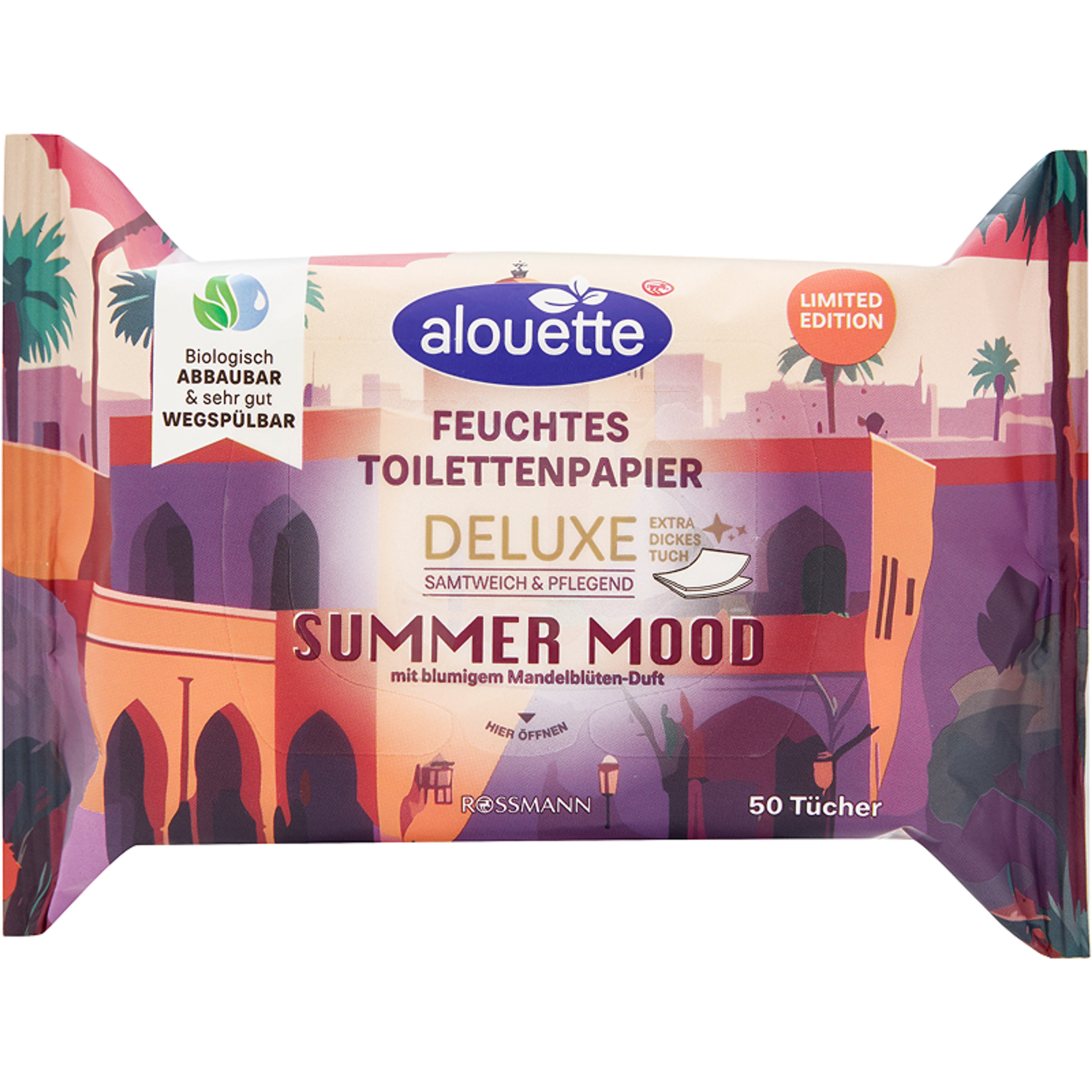 Alouette Deluxe Reise nedves toalettpapír - 50 db