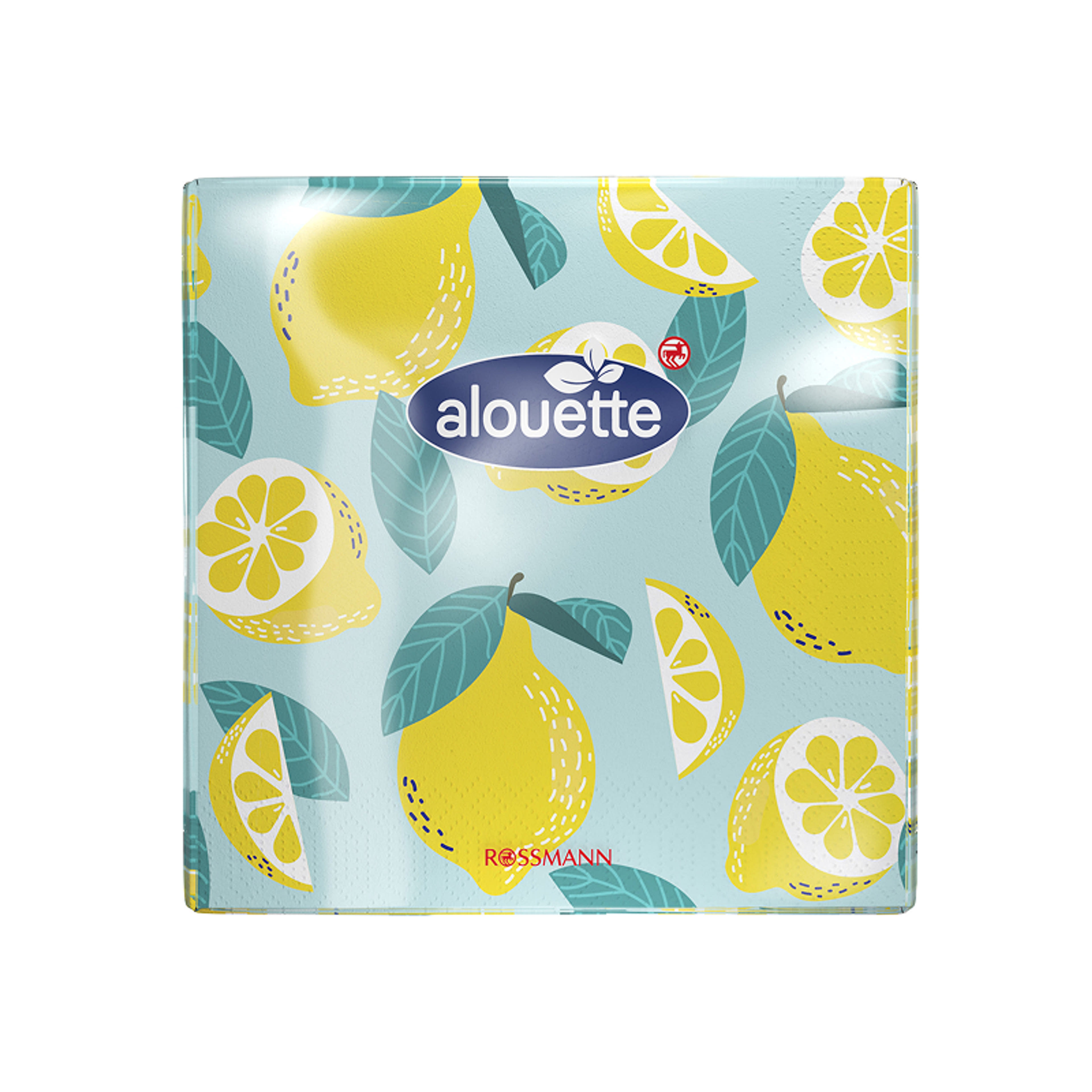 Alouette szalvéta /citrom mintás 25x25 cm - 20 db
