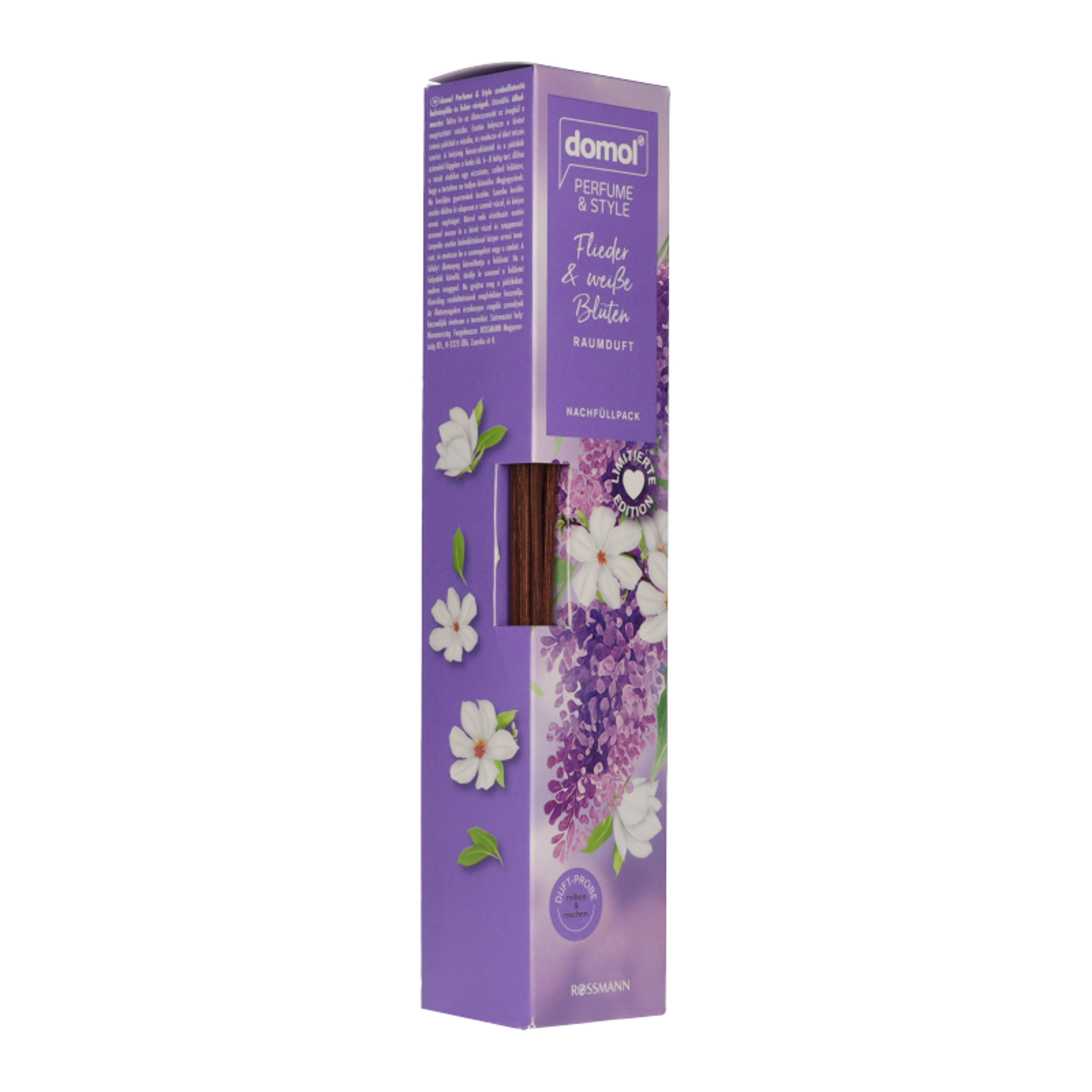 Domol Parfume & Style szobaillatosító halványlila és fehér virágokkal - 90 ml-4