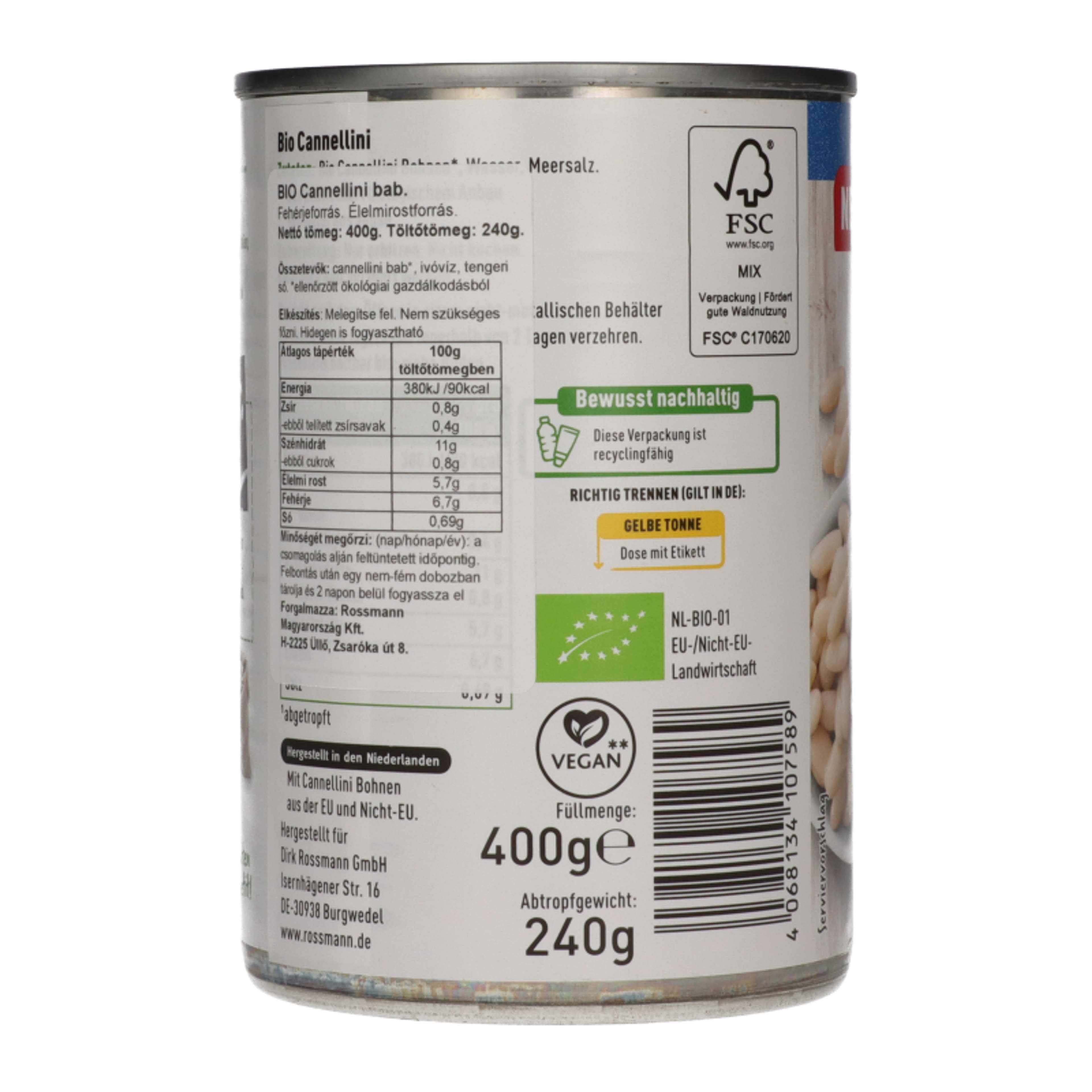 Ener-bio Cannellini bab - 400 g-3