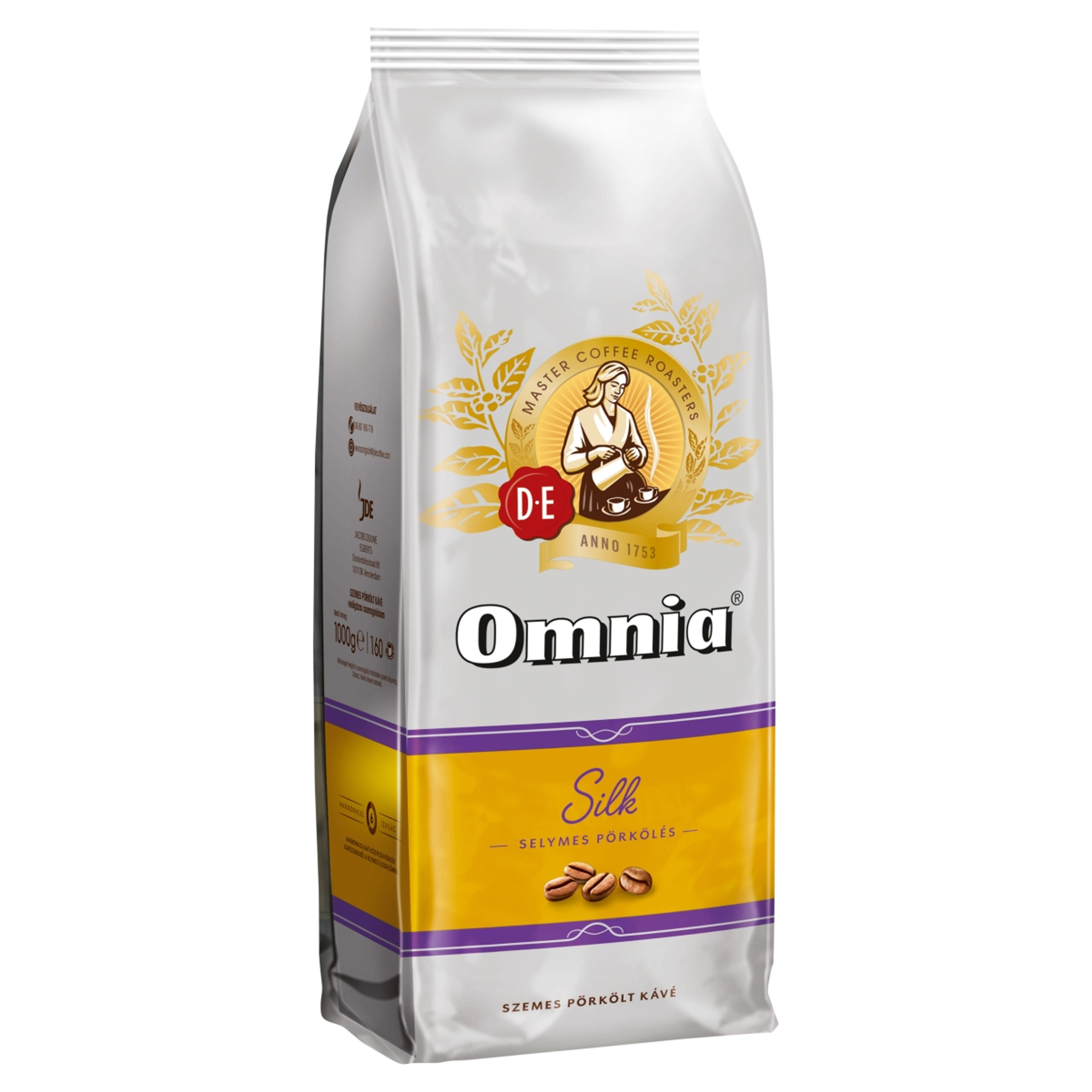 Douwe Egberts Omnia Silk szemes pörkölt kávé - 1000 g-2