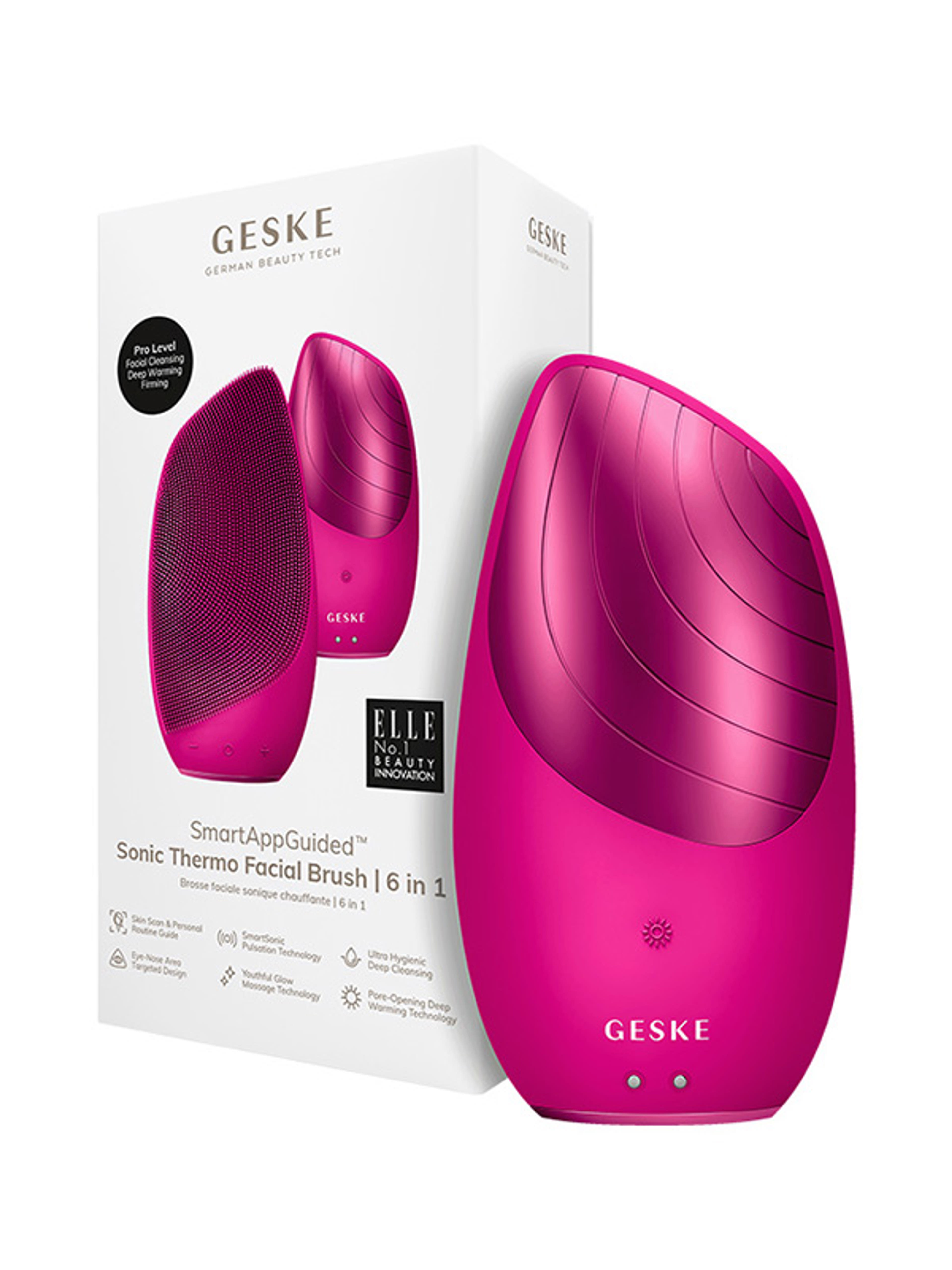 Geske szónikus arctisztító /magenta - 1 db-2
