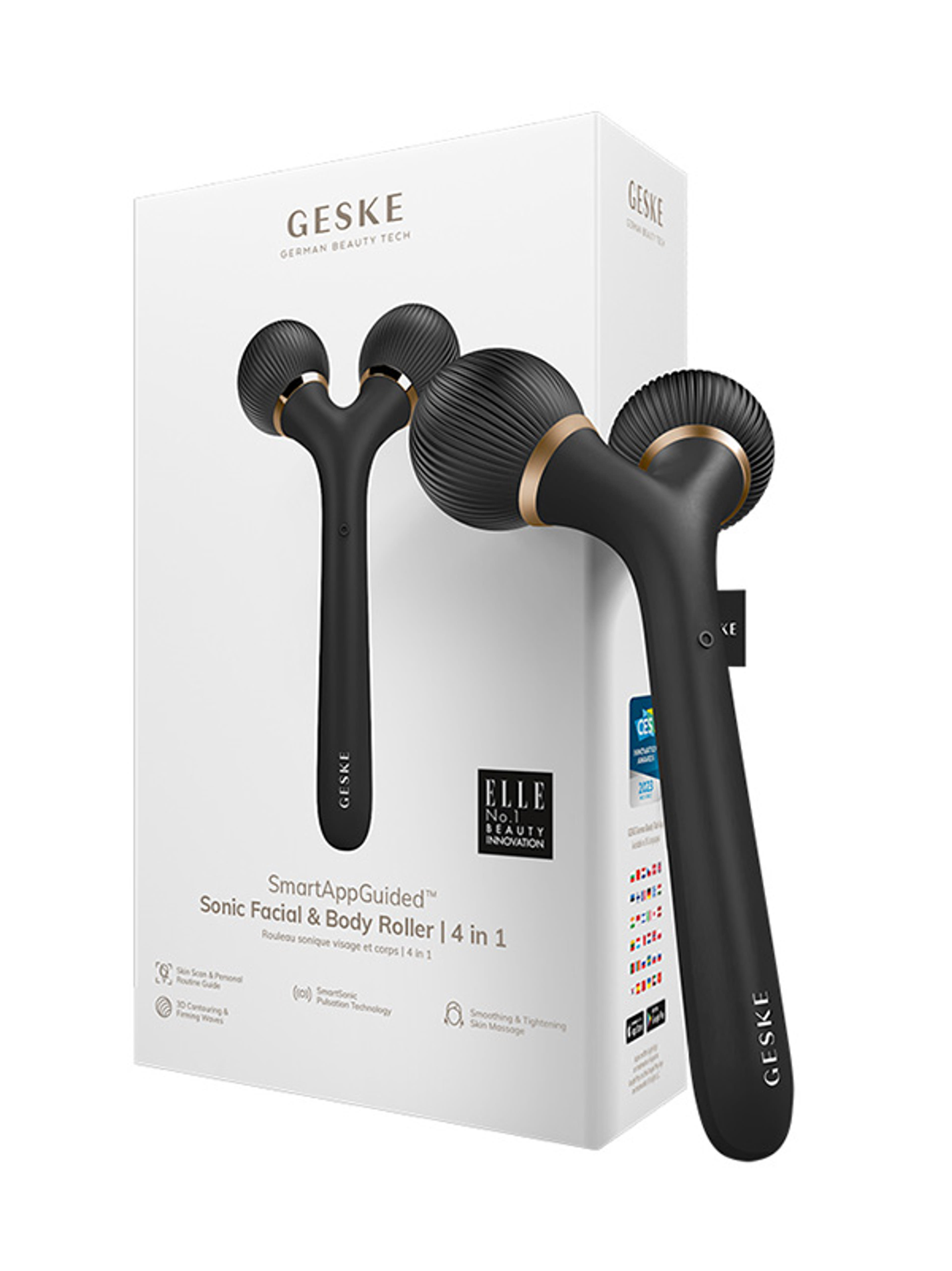 Geske mikrotűs arc és test henger 4in1 /fekete - 1 db-2