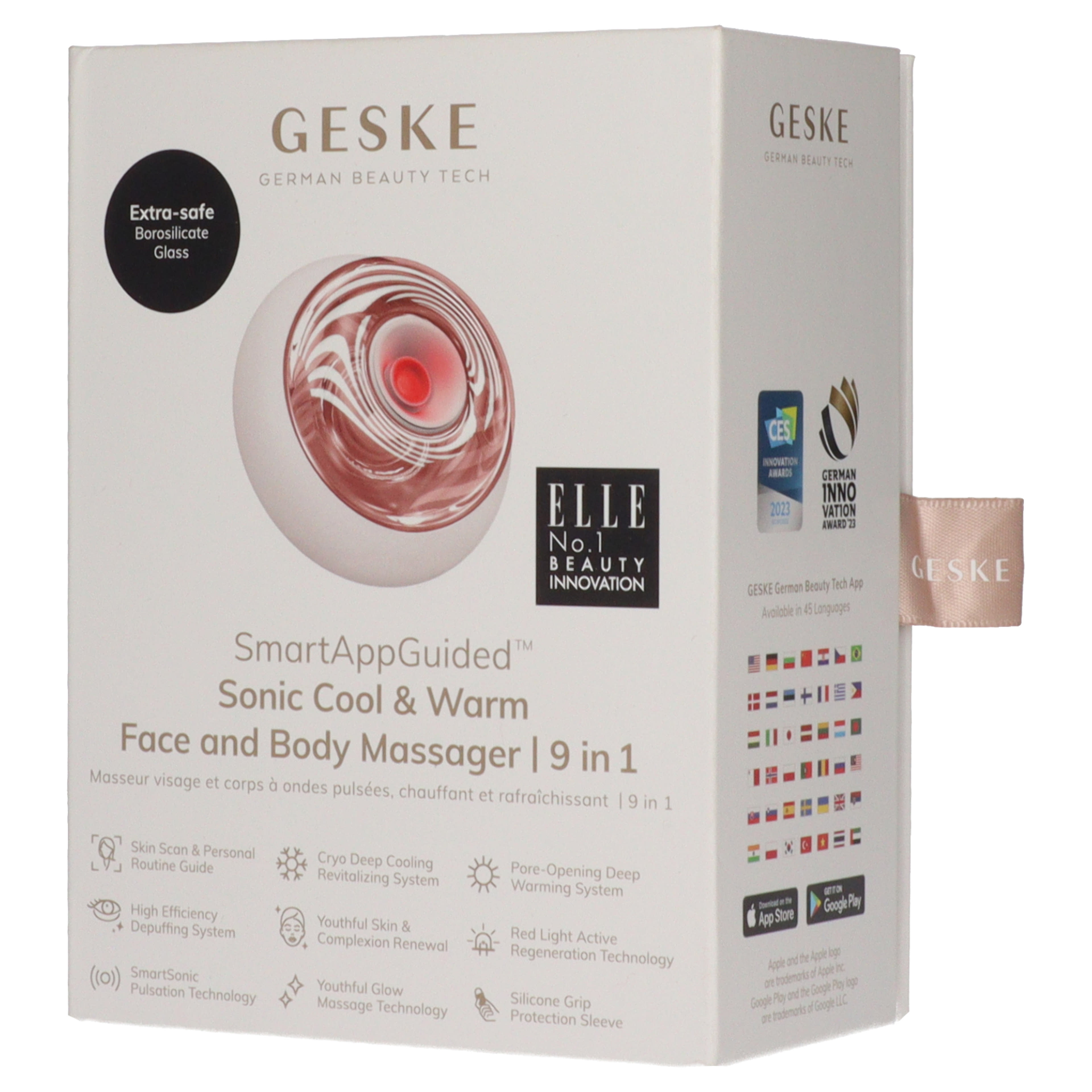 Geske Cool & Warm 9in1 szonikus test- és arcmasszírozó - 1 db-2