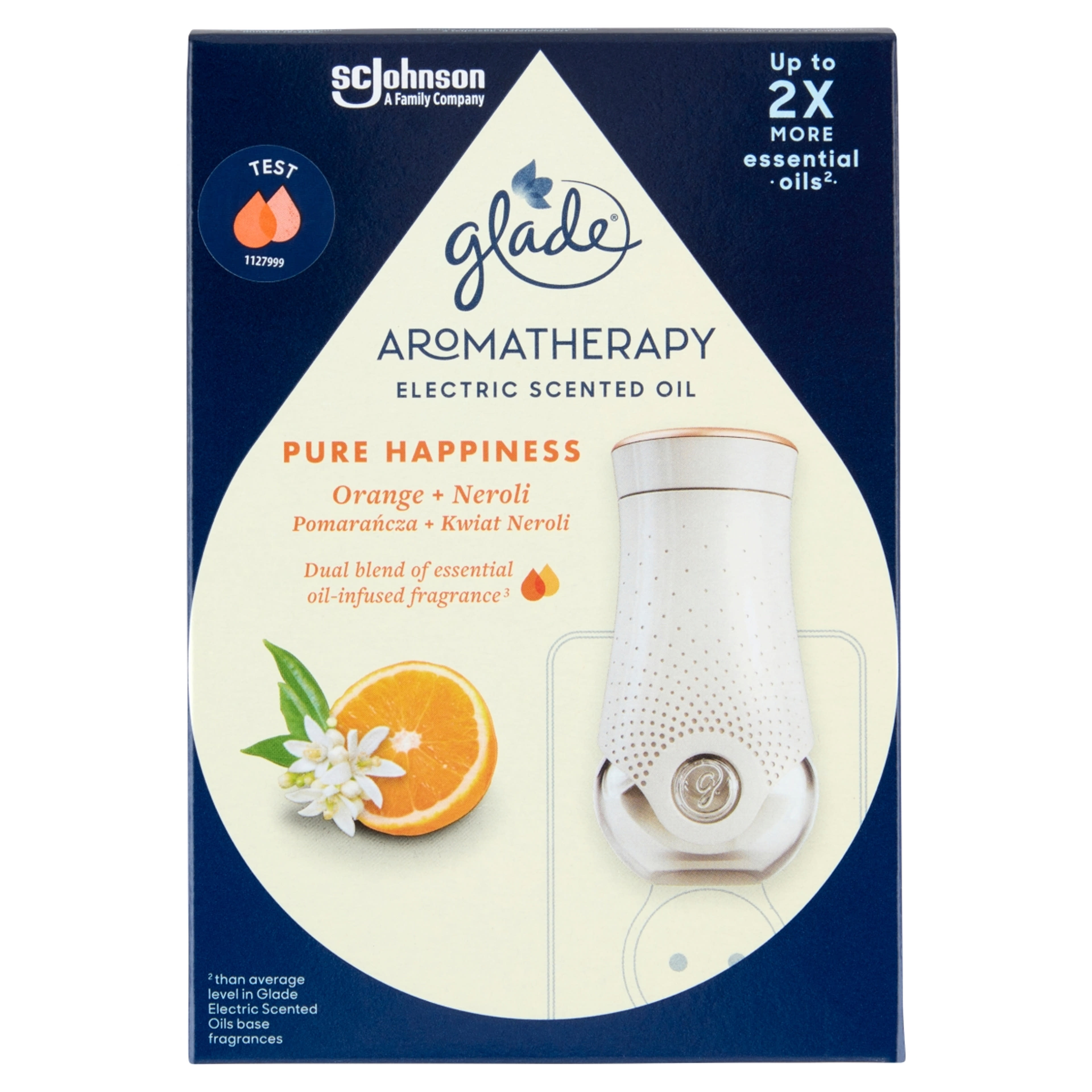 Glade Aromatherapy elektromos légfrissítő készülék illóolajjal - Pure Happinesss - 1 db-1