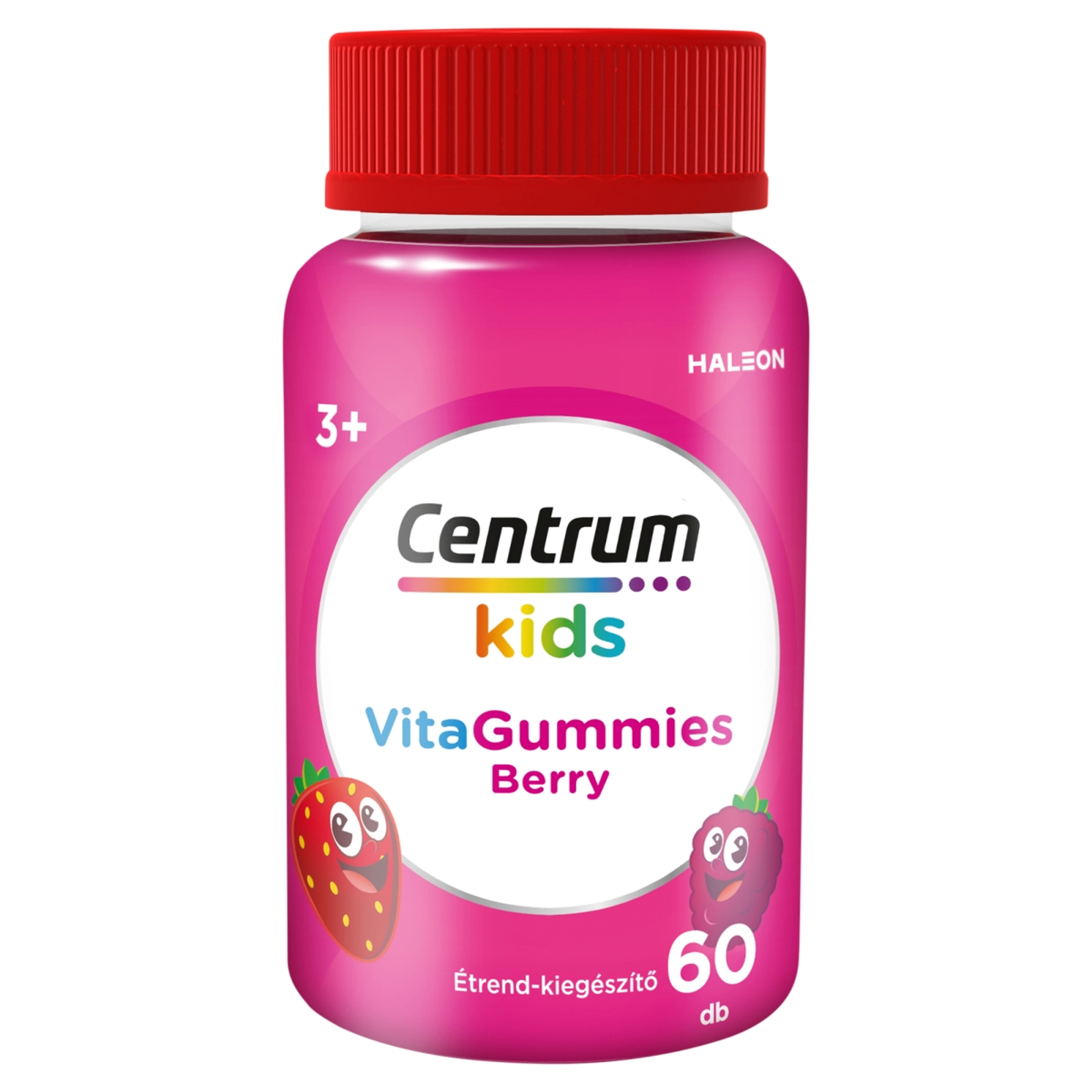 Centrum Kids Berry gumivitamin eper és málna izesítésű - 60 db