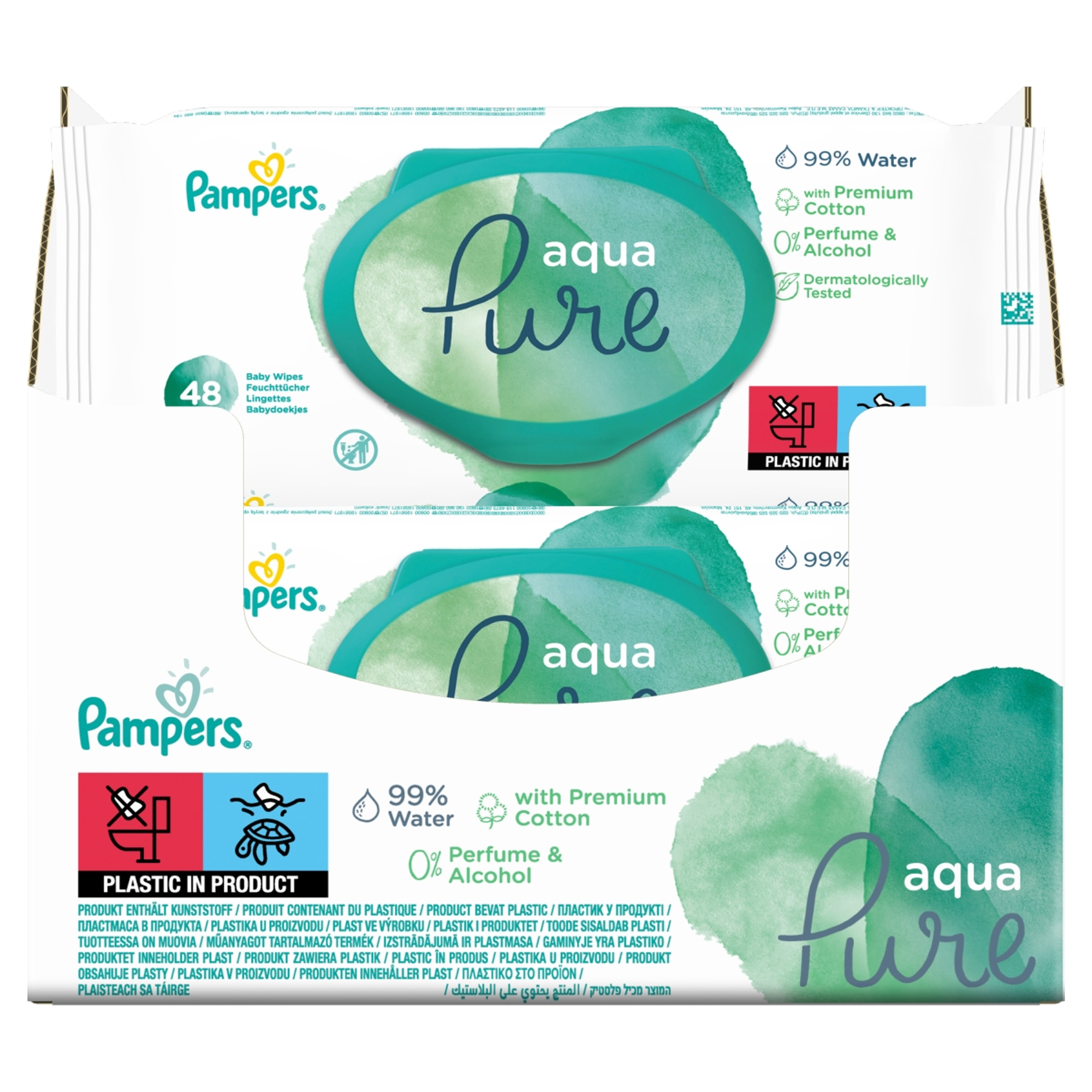 Pampers Aqua Pure Törlőkendő - 48 db