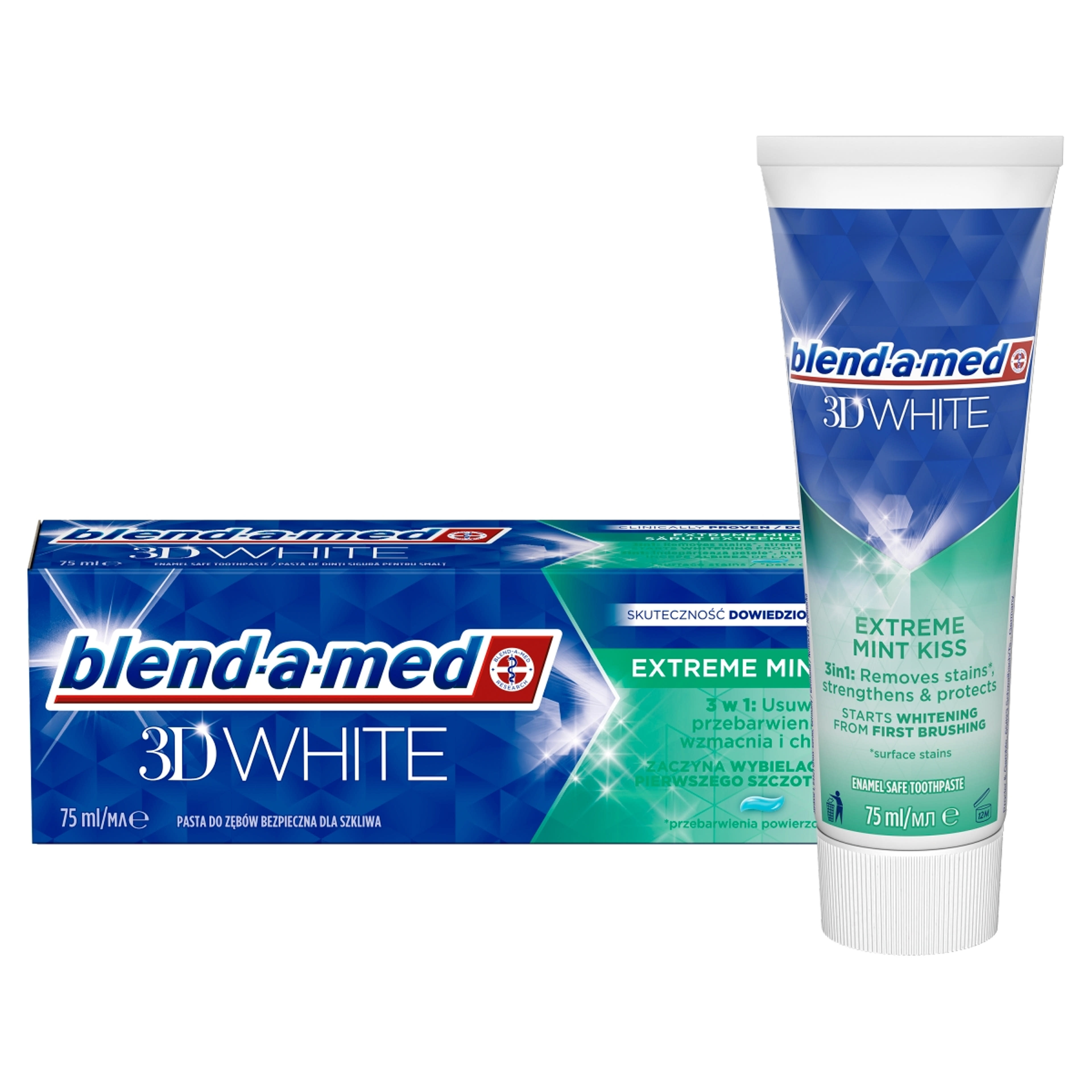 Blend-a-med 3D White Extreme Mint Kiss fogkrém - 75 ml-2