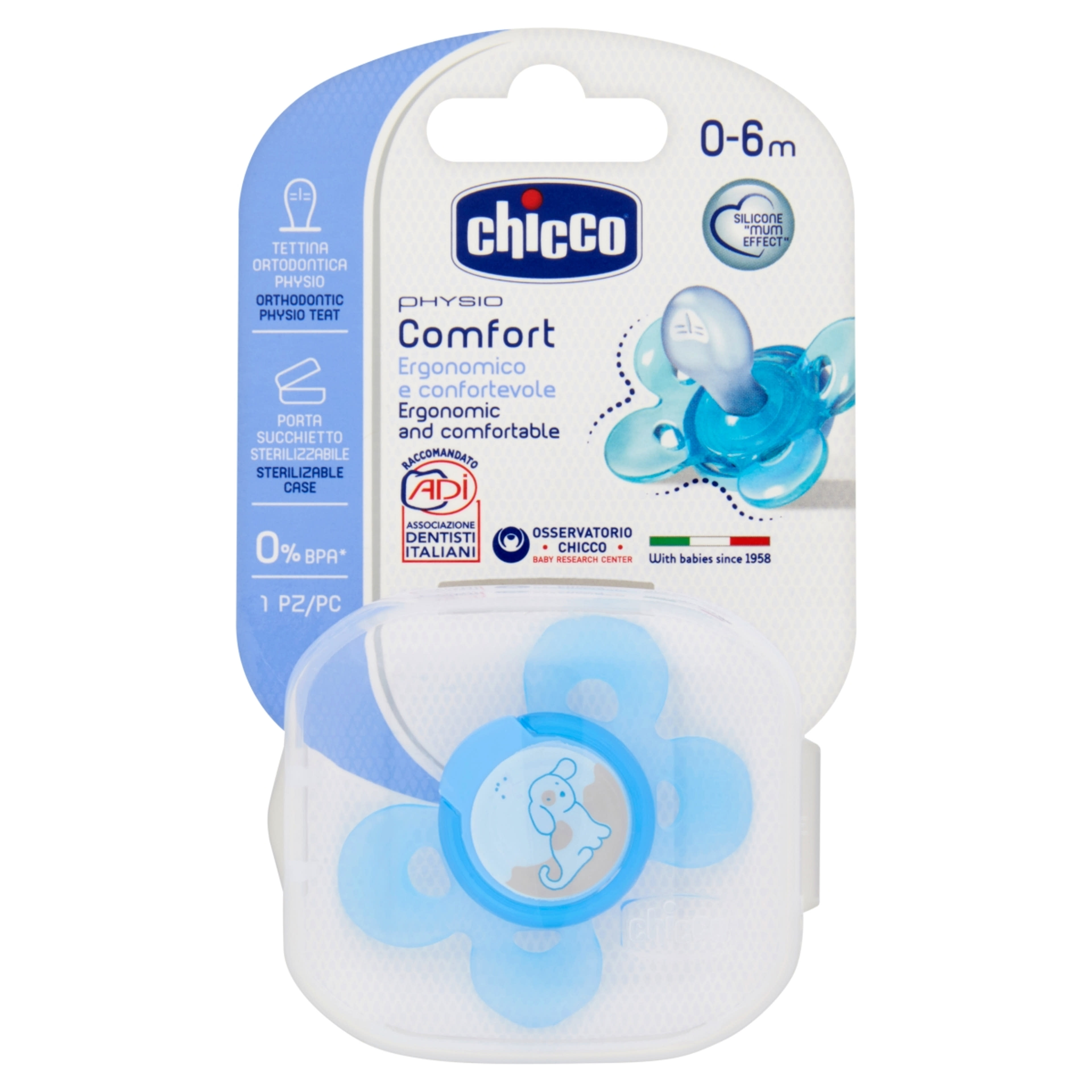 Chicco Physio Comfort Szilikon Cumi - 1 db-1