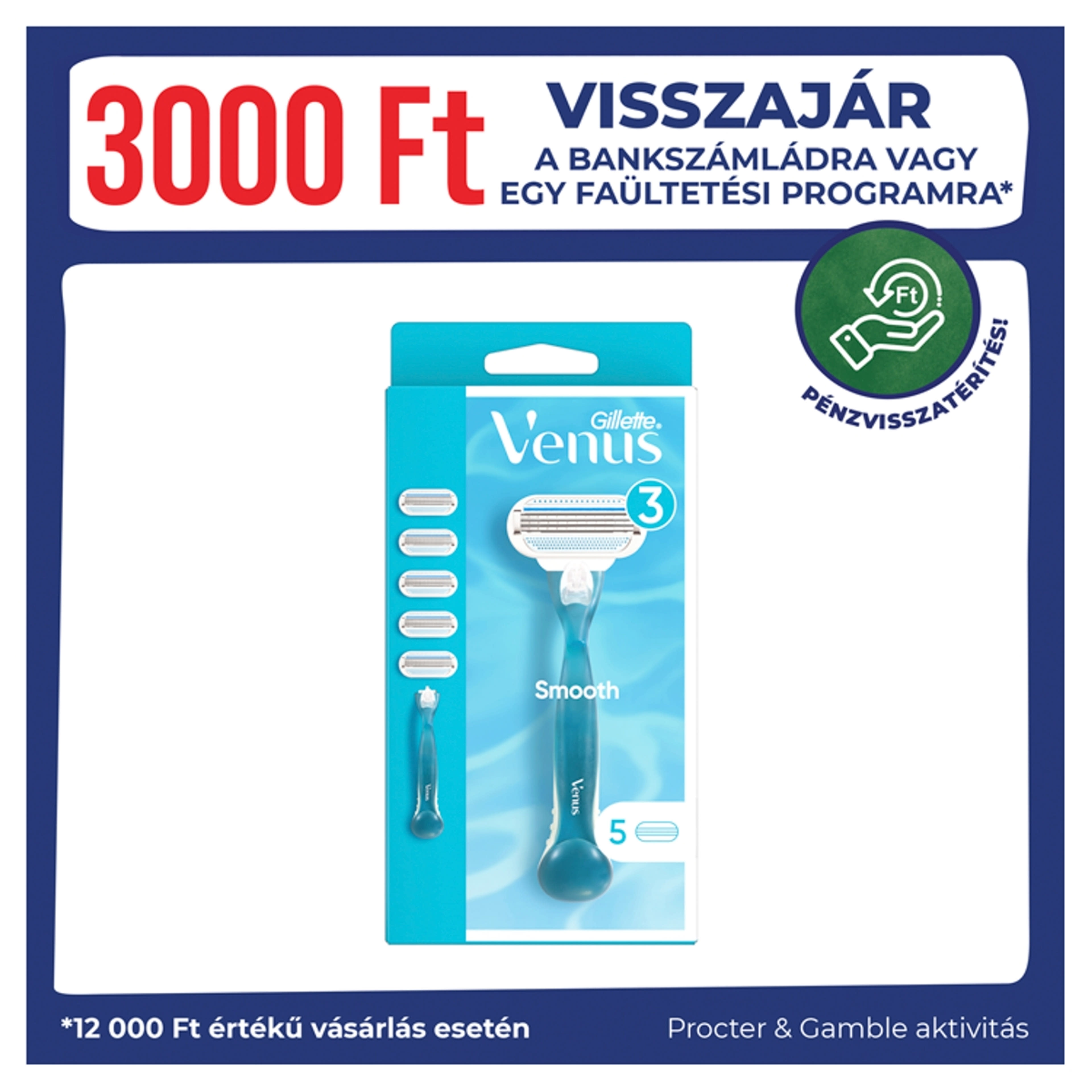 Gillette Venus borotvakészülék és borotvabetét - 1 db