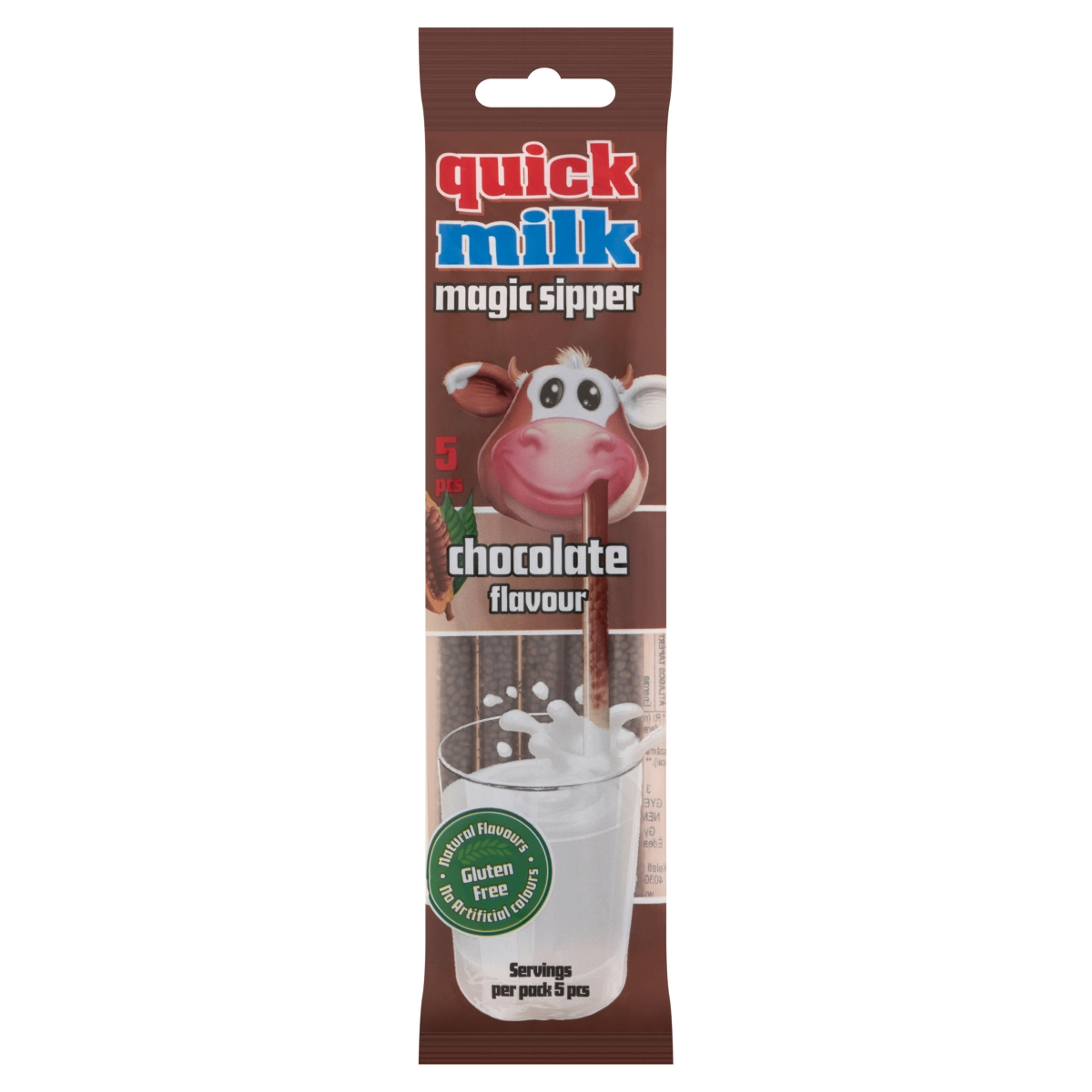 Quick Milk szívószál csokoládé izű - 30 g