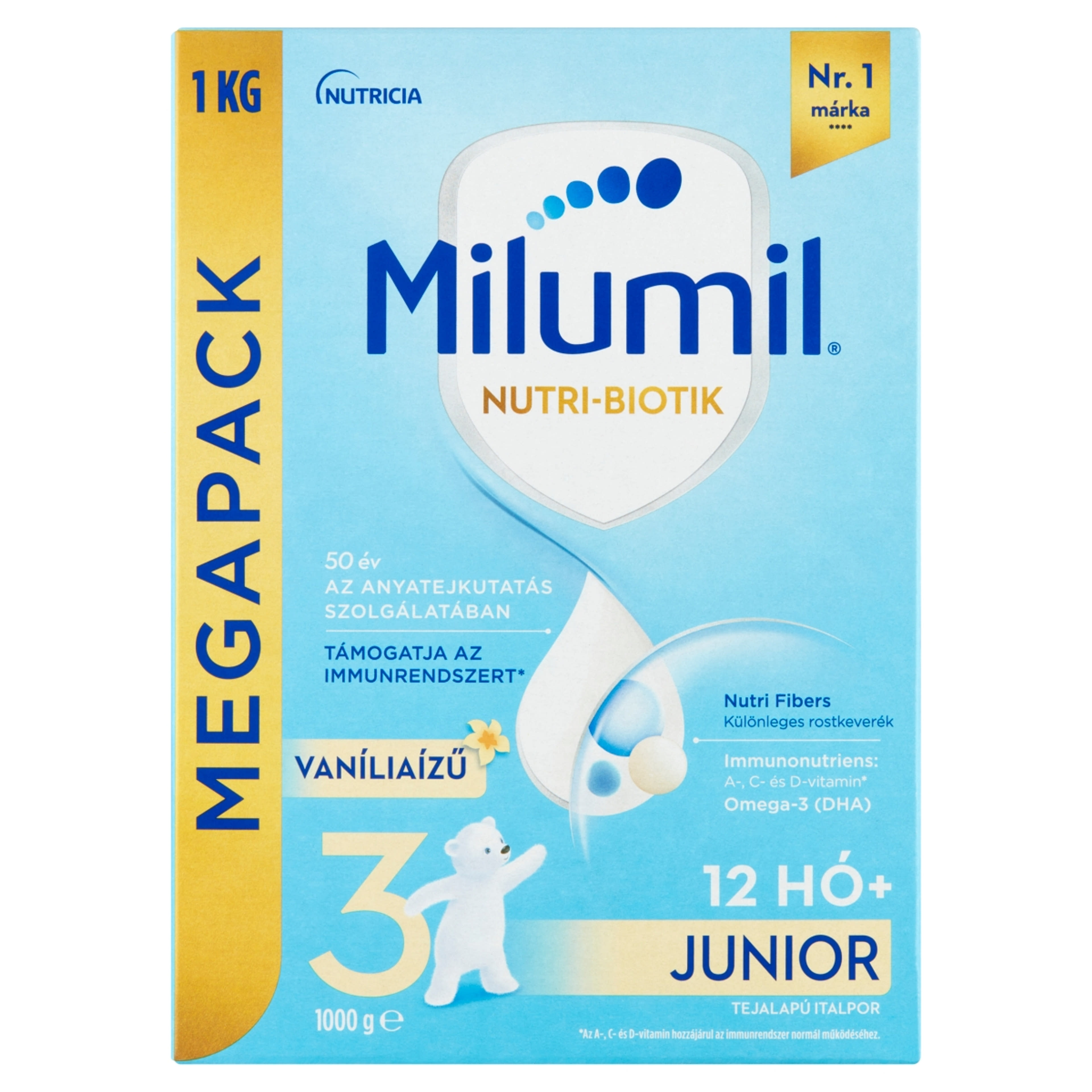 Milumil 3 Vaníliaízű Junior ital 12 hónapos kortól - 1000 g