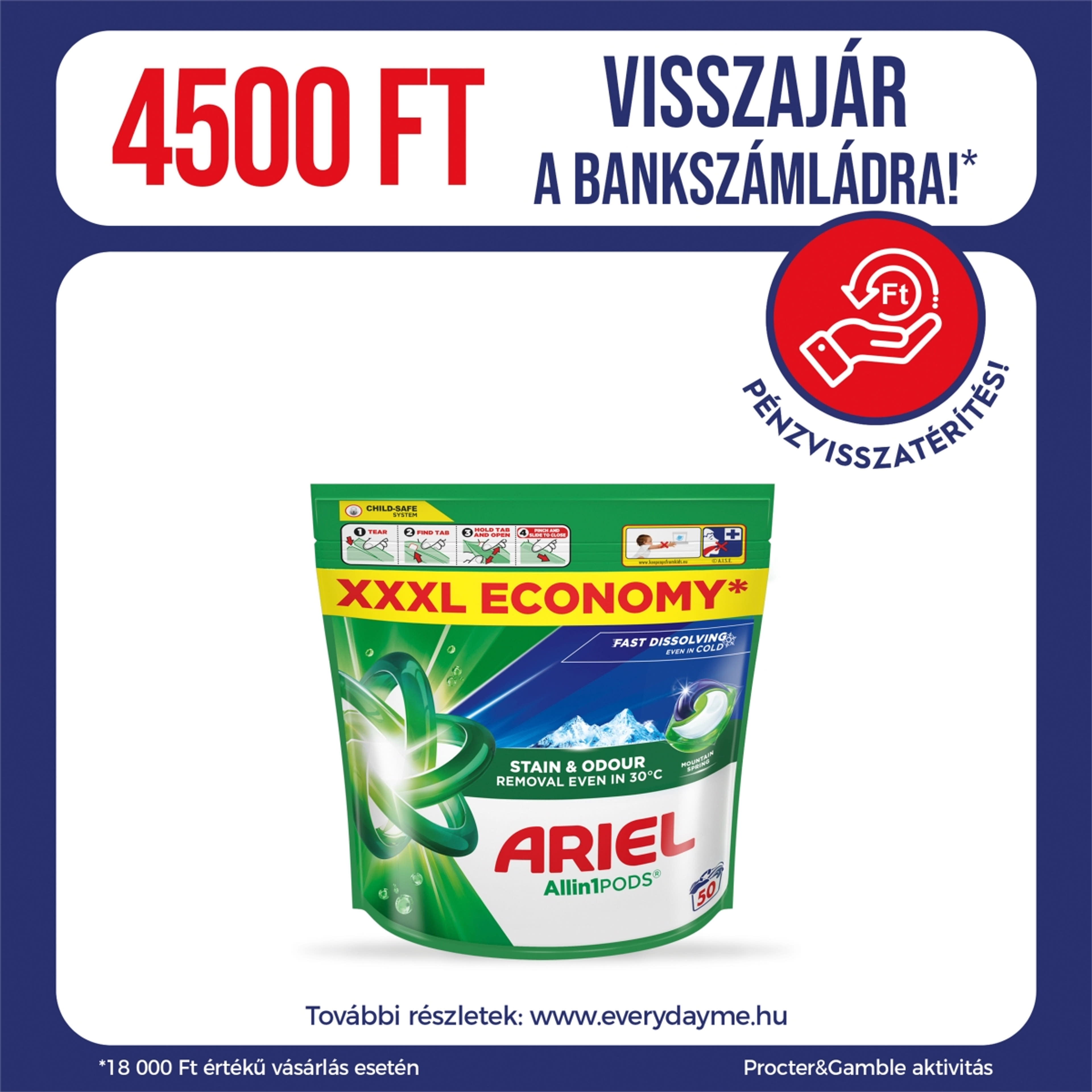 Ariel Allin1 PODS mosókapszula 50 mosáshoz - 50 db