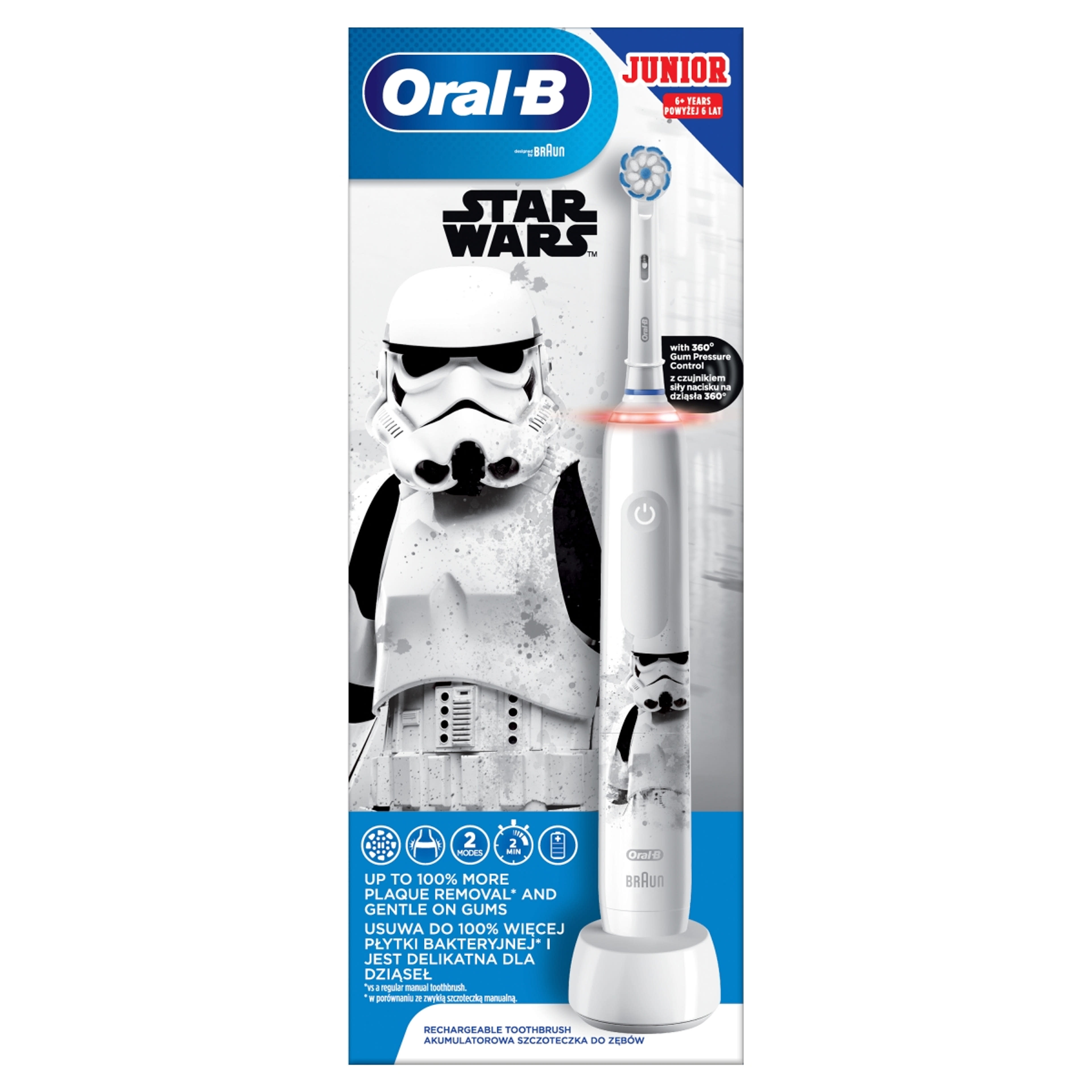Oral-B Junior Star Wars elektromos fogkefe 6 éves kortól - 1 db-1