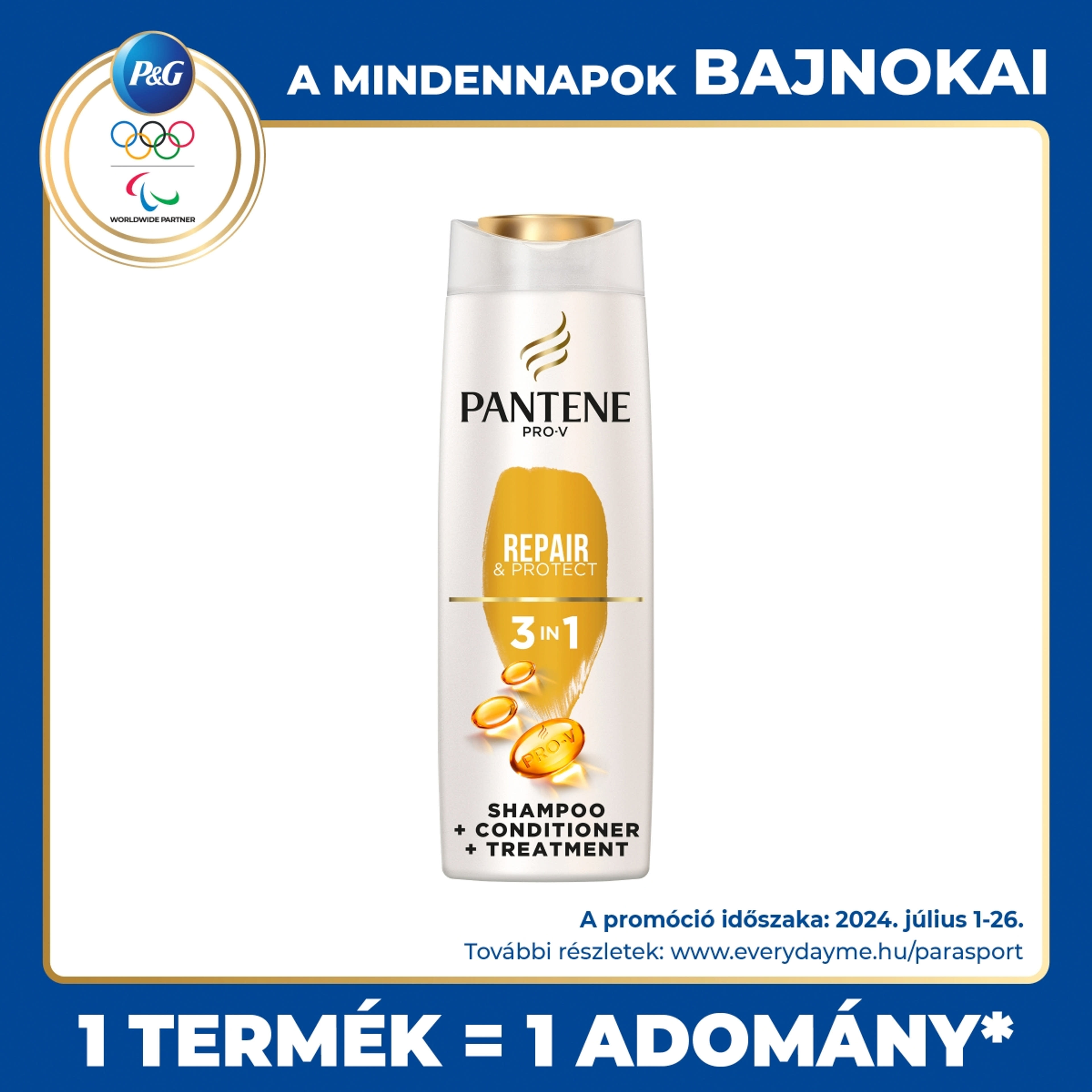 Pantene 3in1 Repair & Protect sampon - 360 ml