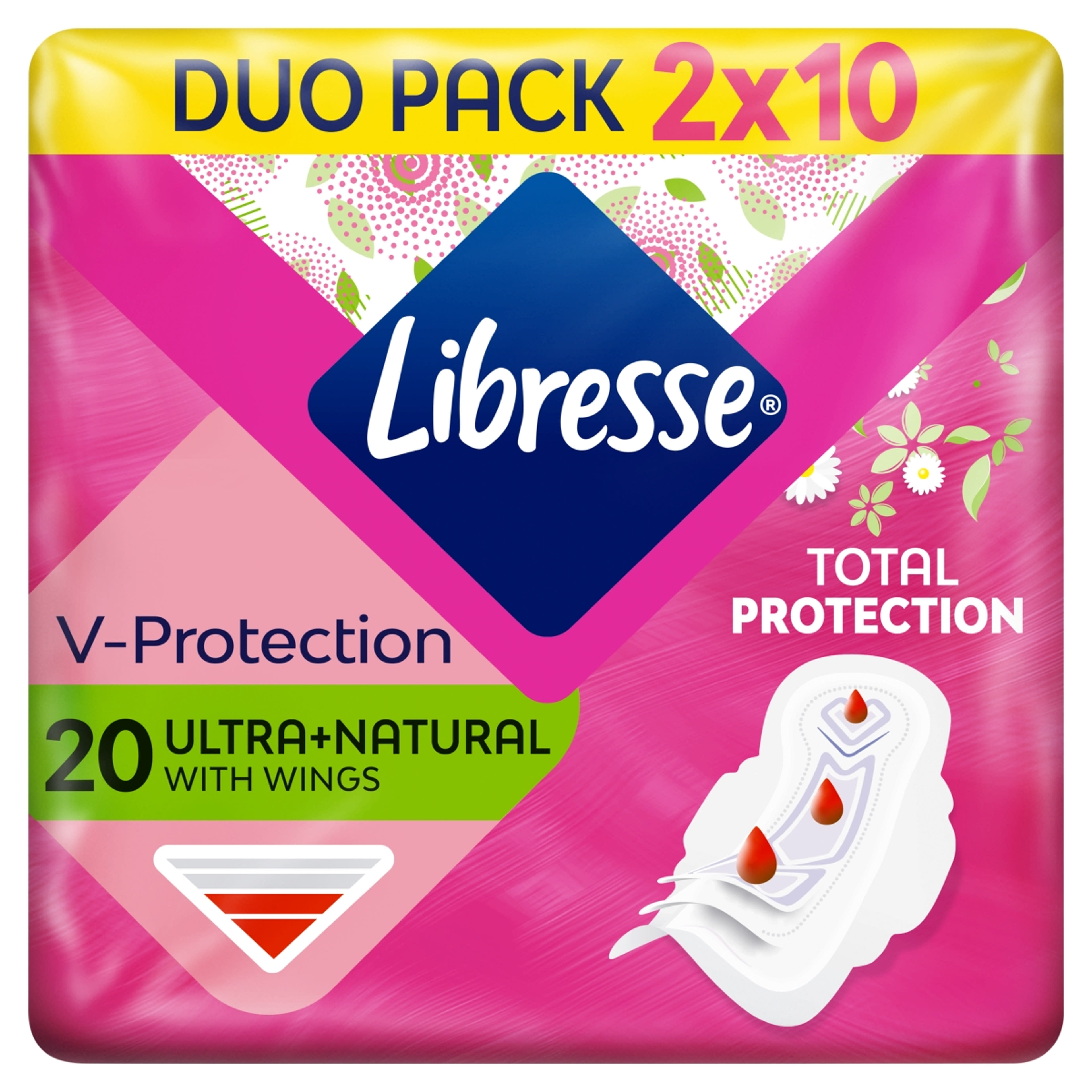 Libresse Ultra Normal Aloe vera & Camomile vékony szárnyas egészségügyi betét - 2 x 10 db-7