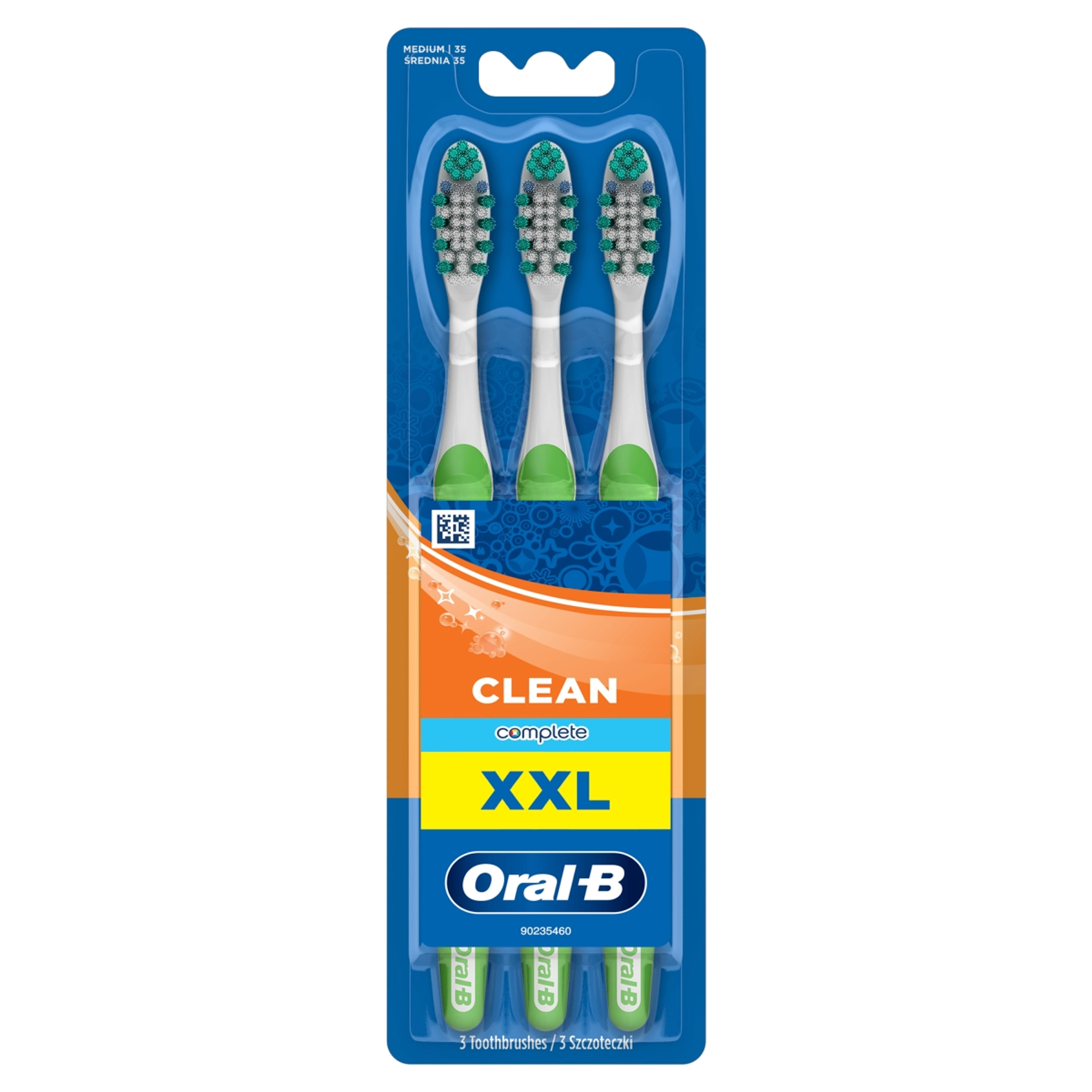 Oral-B Complete Clean medium fogkefe - 3 db