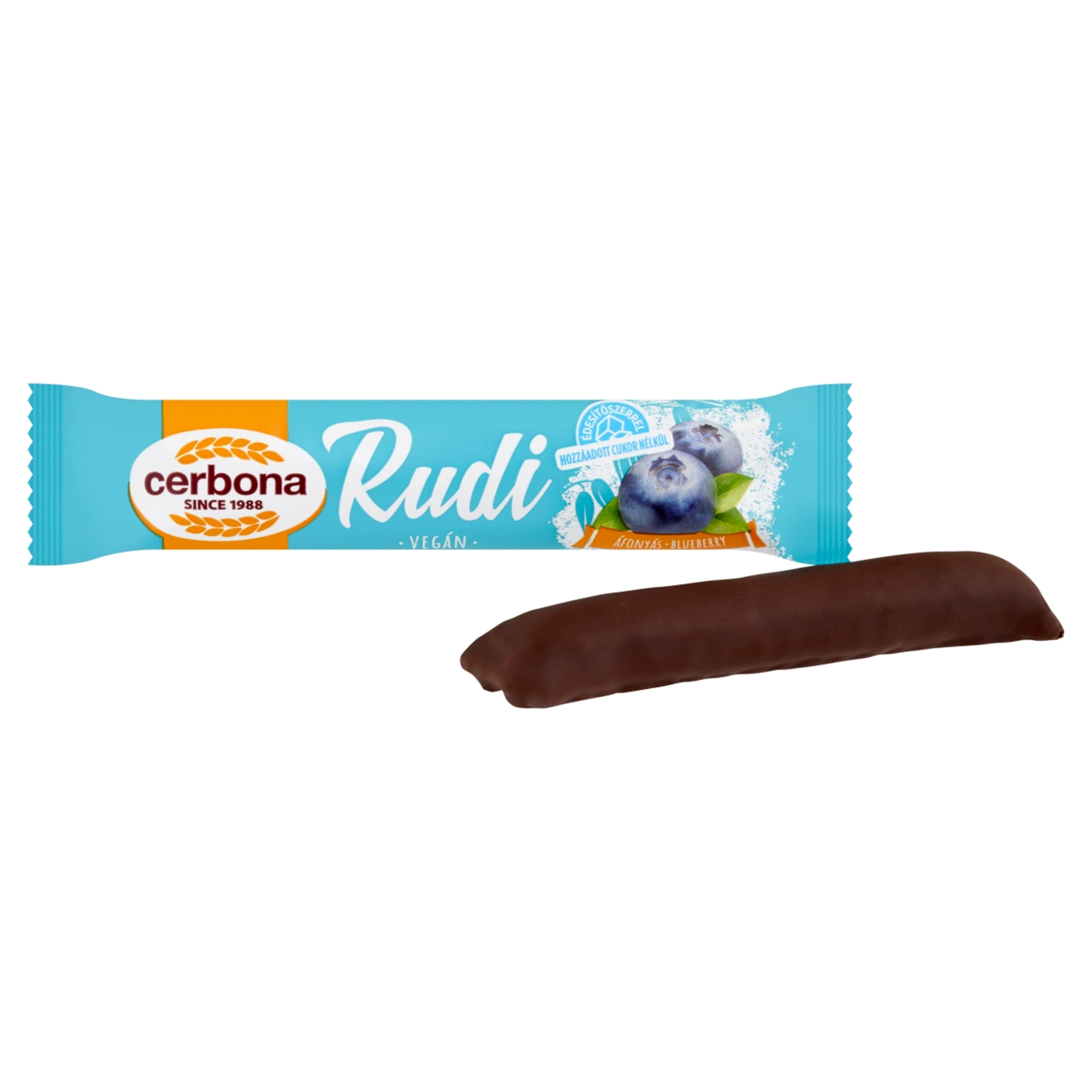 Cerbona Rudi zabrúd áfonyás töltelékkel, kakaós bevonattal - 30 g-2