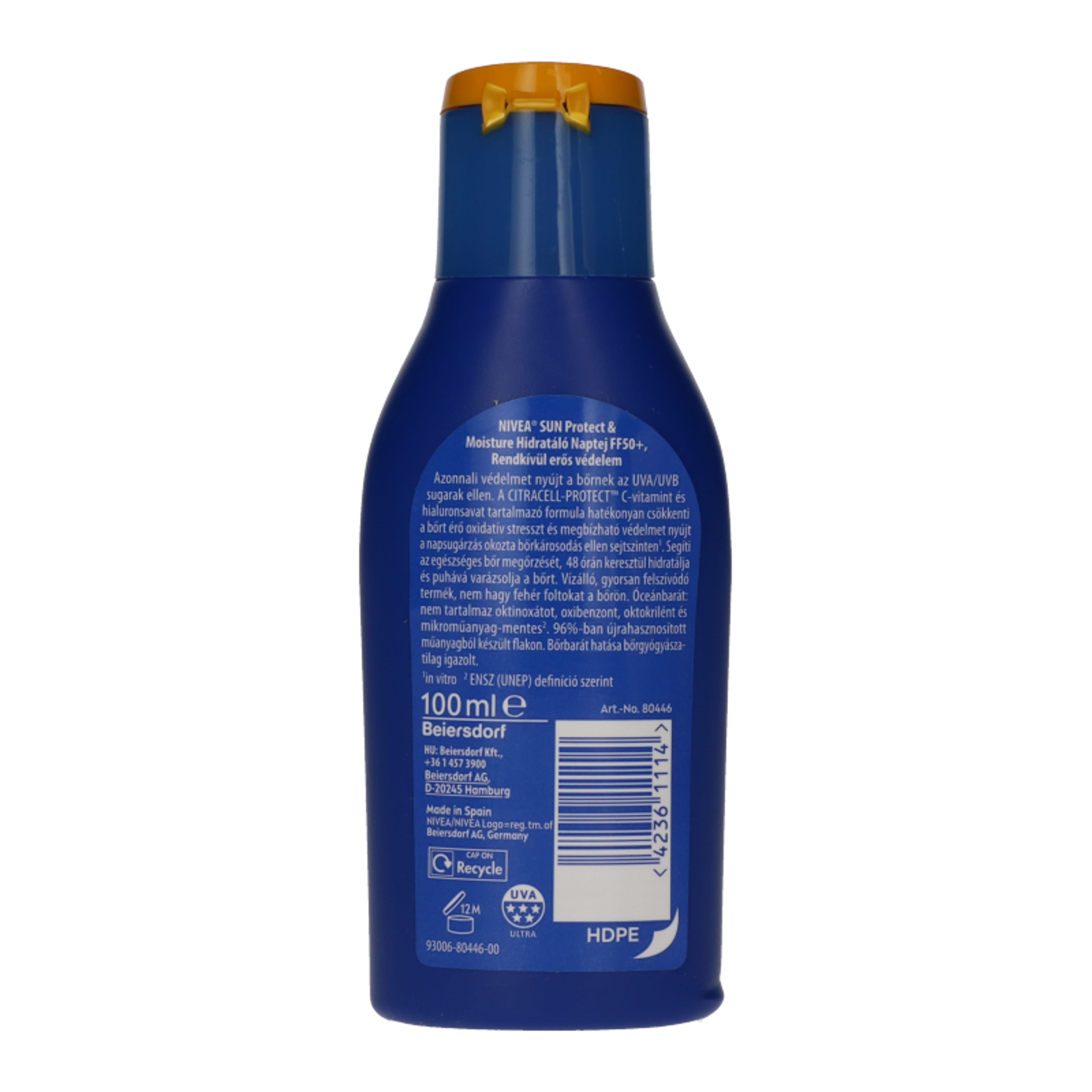Nivea Sun Protect & Moisture hidratáló naptej FF50+ - 100 ml-4