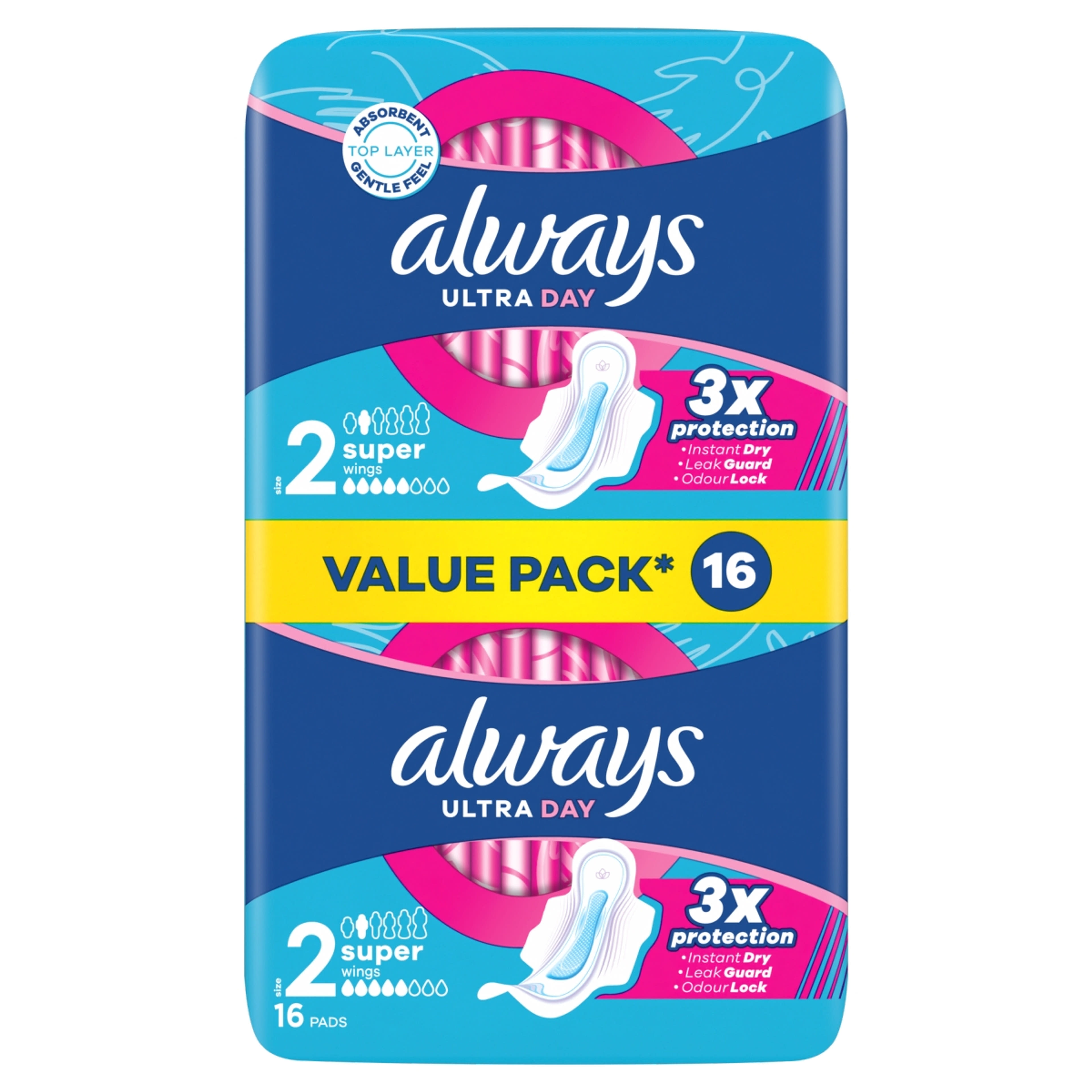 Always Ultra Super Plus intim betét - 16 db
