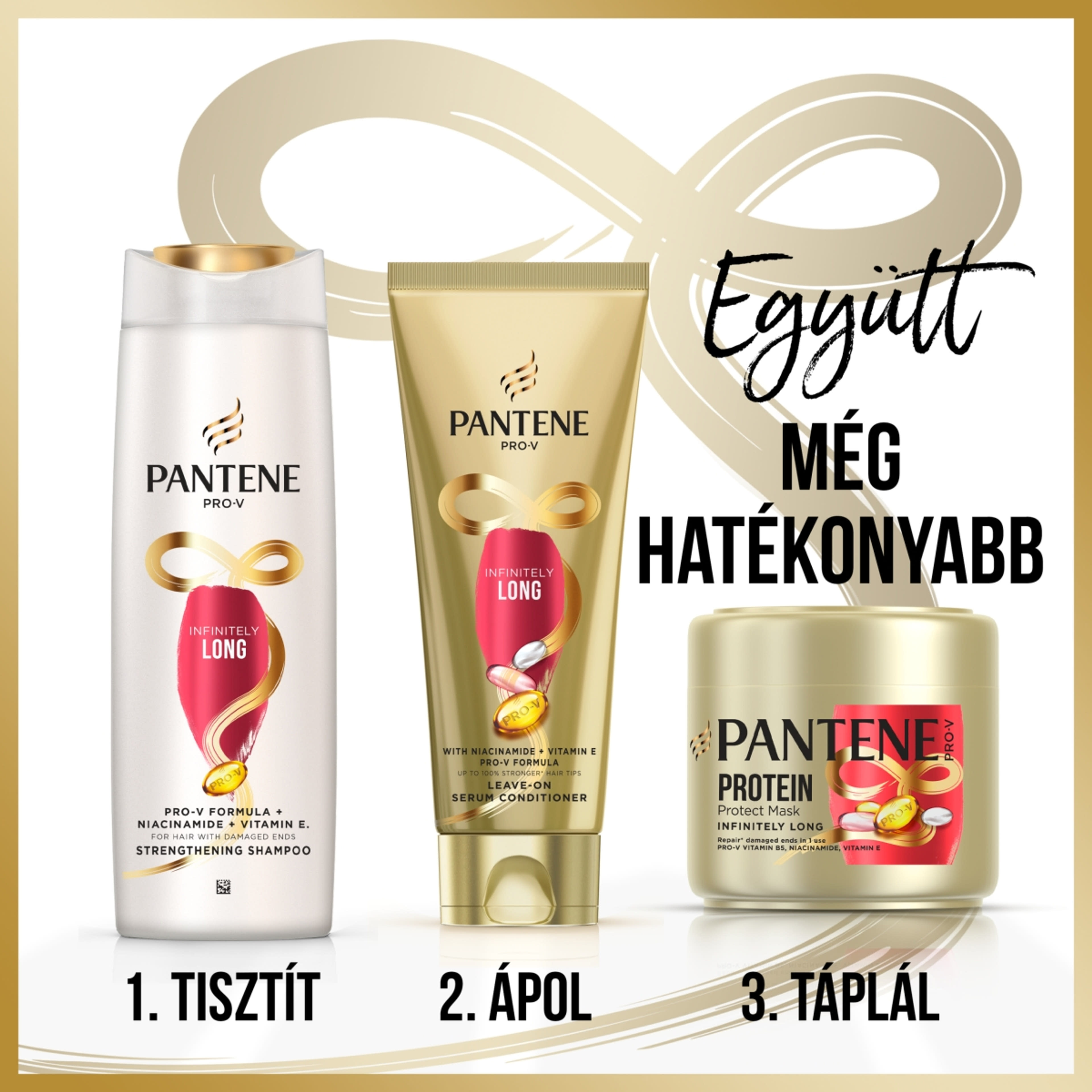 Pantene Pro-V Keratin Infinitely Long hajmaszk - 300 ml-5