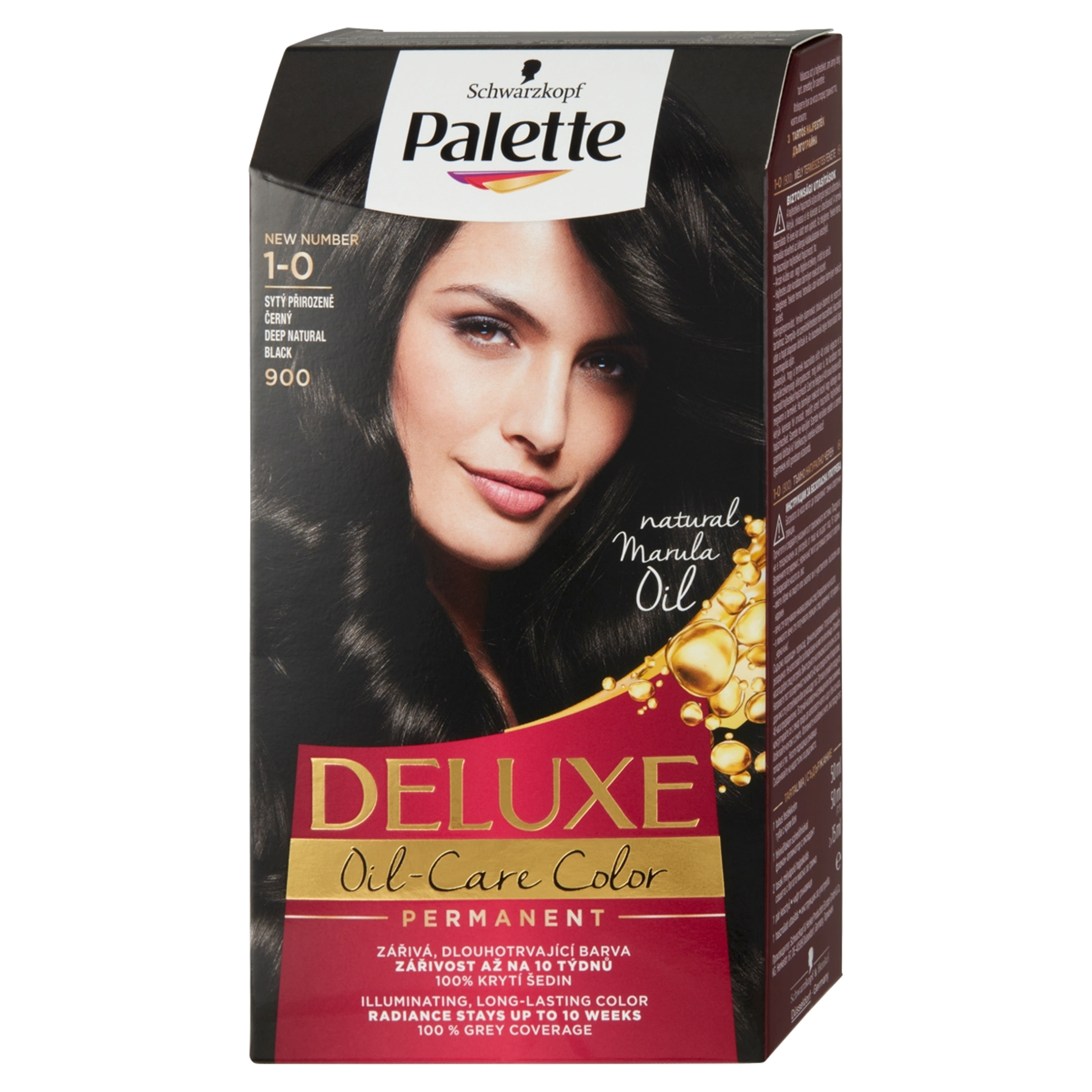 Palette Deluxe 1-0 mély természetes fekete intenzív krémhajfesték (900) - 1 db-3