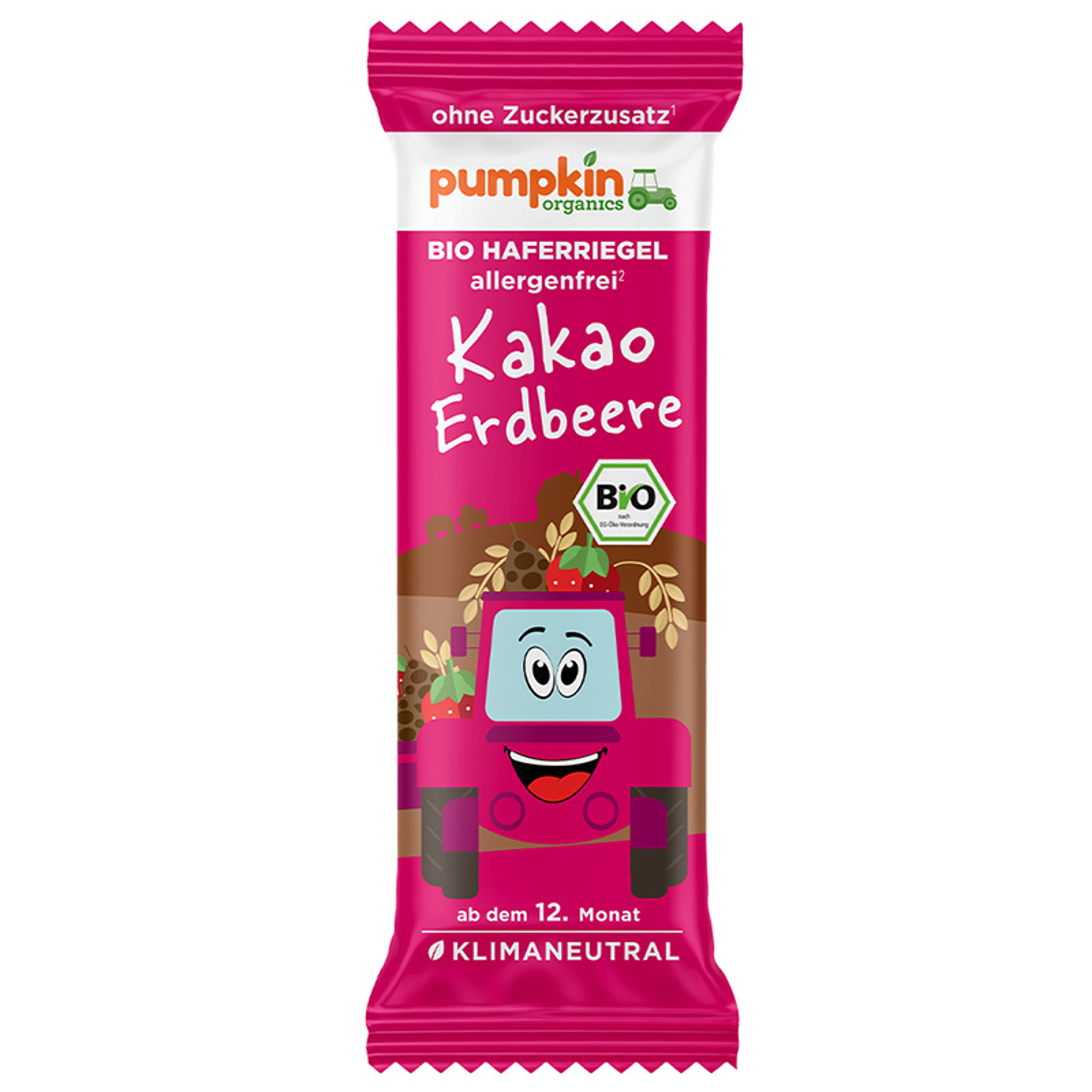 Pumpkin Bio zabszelet eperrel és kakaóval 12 hónapos kortól - 20 g-1