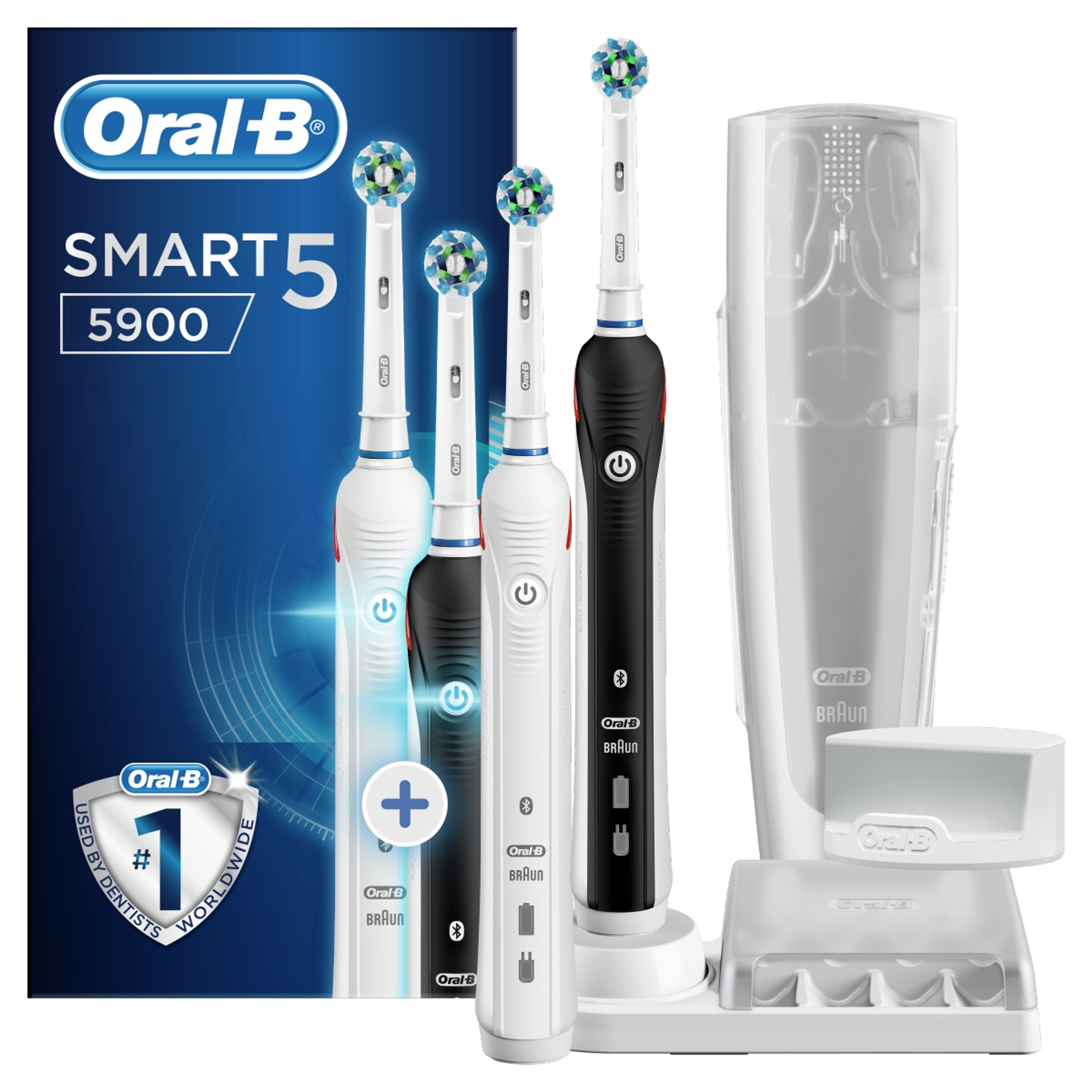 Oral-B Smart5 5900 elektromos fogkefe, black+white - 2 db-8