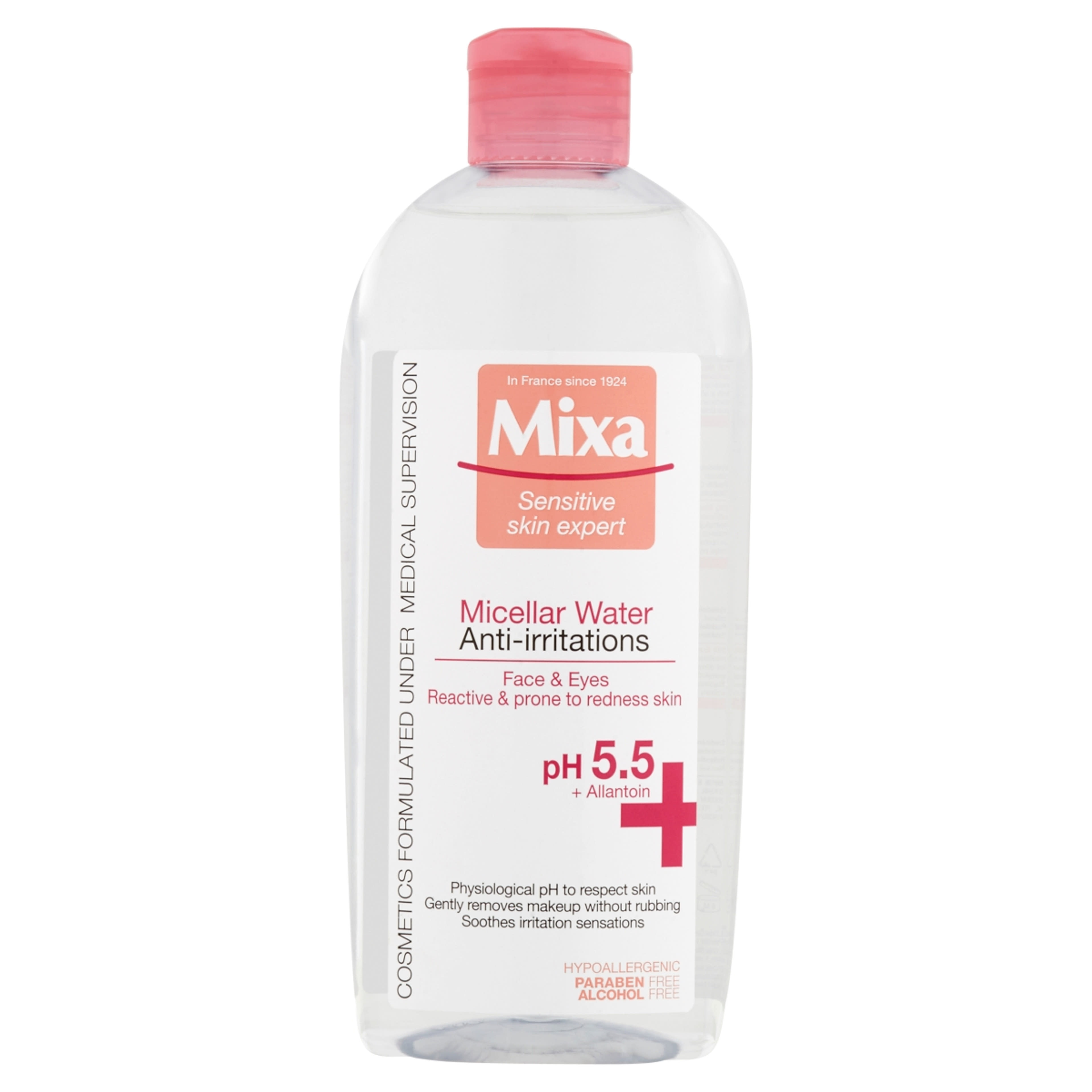 Mixa Anti-Redness micellás víz érzékeny, bőrpírra hajlamos bőrre  - 400 ml