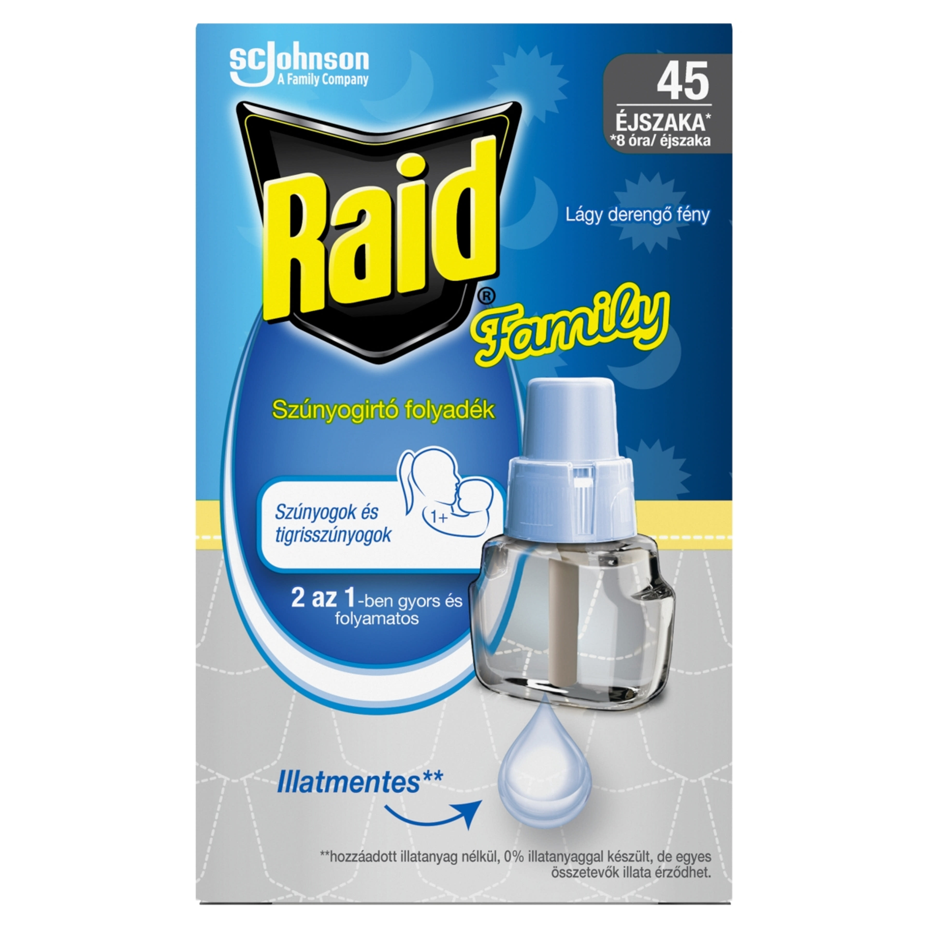 Raid Family szúnyogirtó folyadék elektromos készülék utántöltő - 27 ml-1