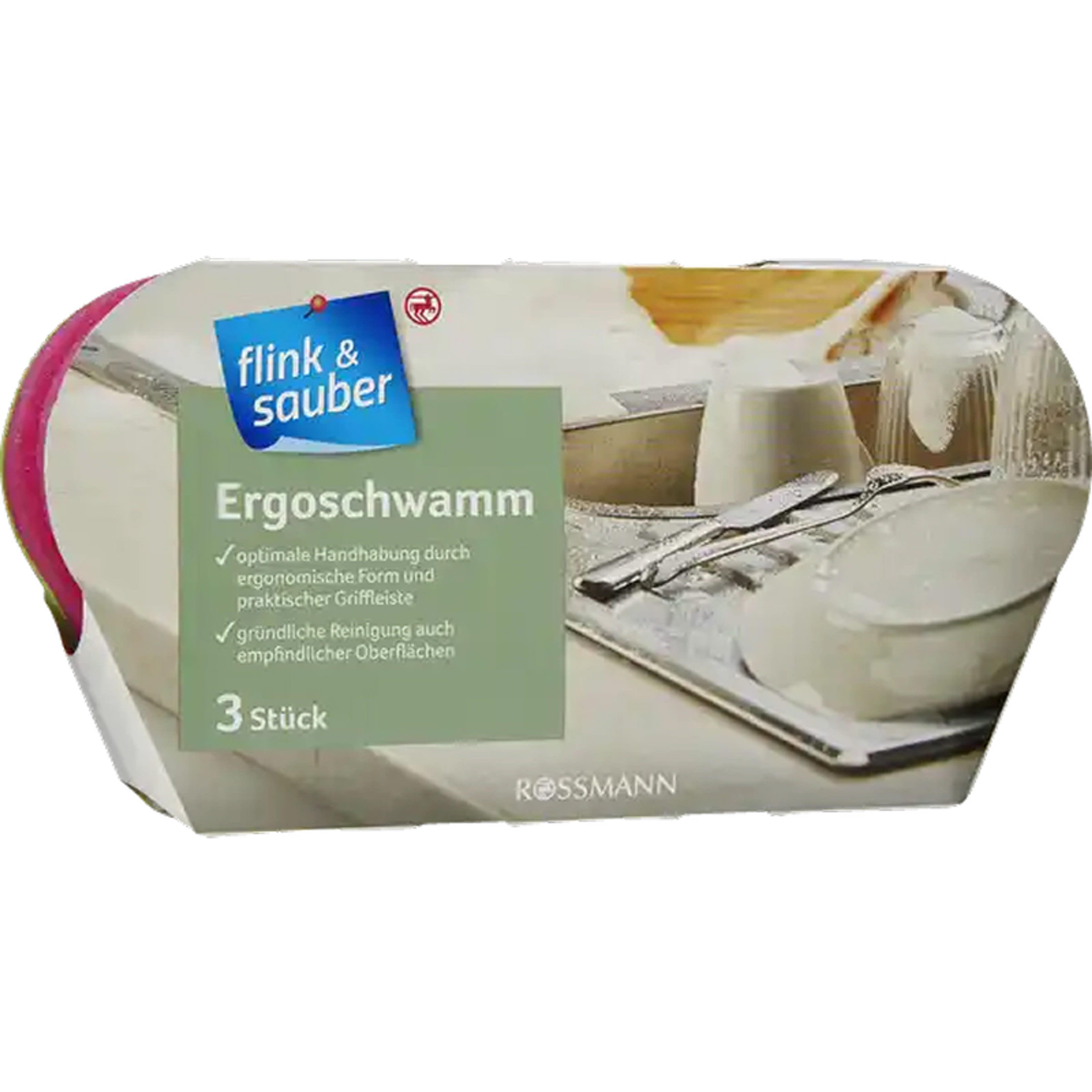 Flink & Sauber ergonómikus szivacs - 3 db