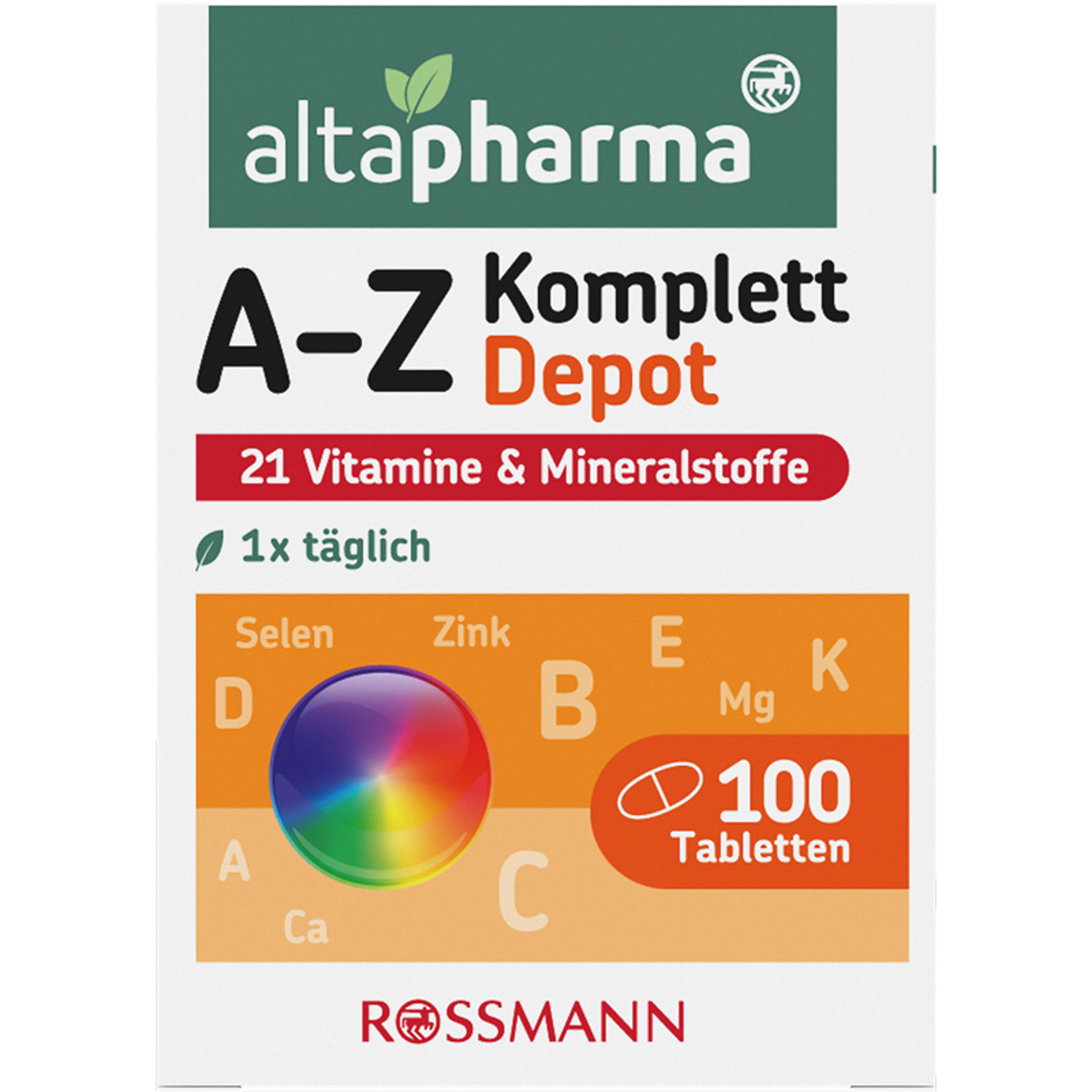 Altapharma A-Z Multivitamin Tabletta - 100 db