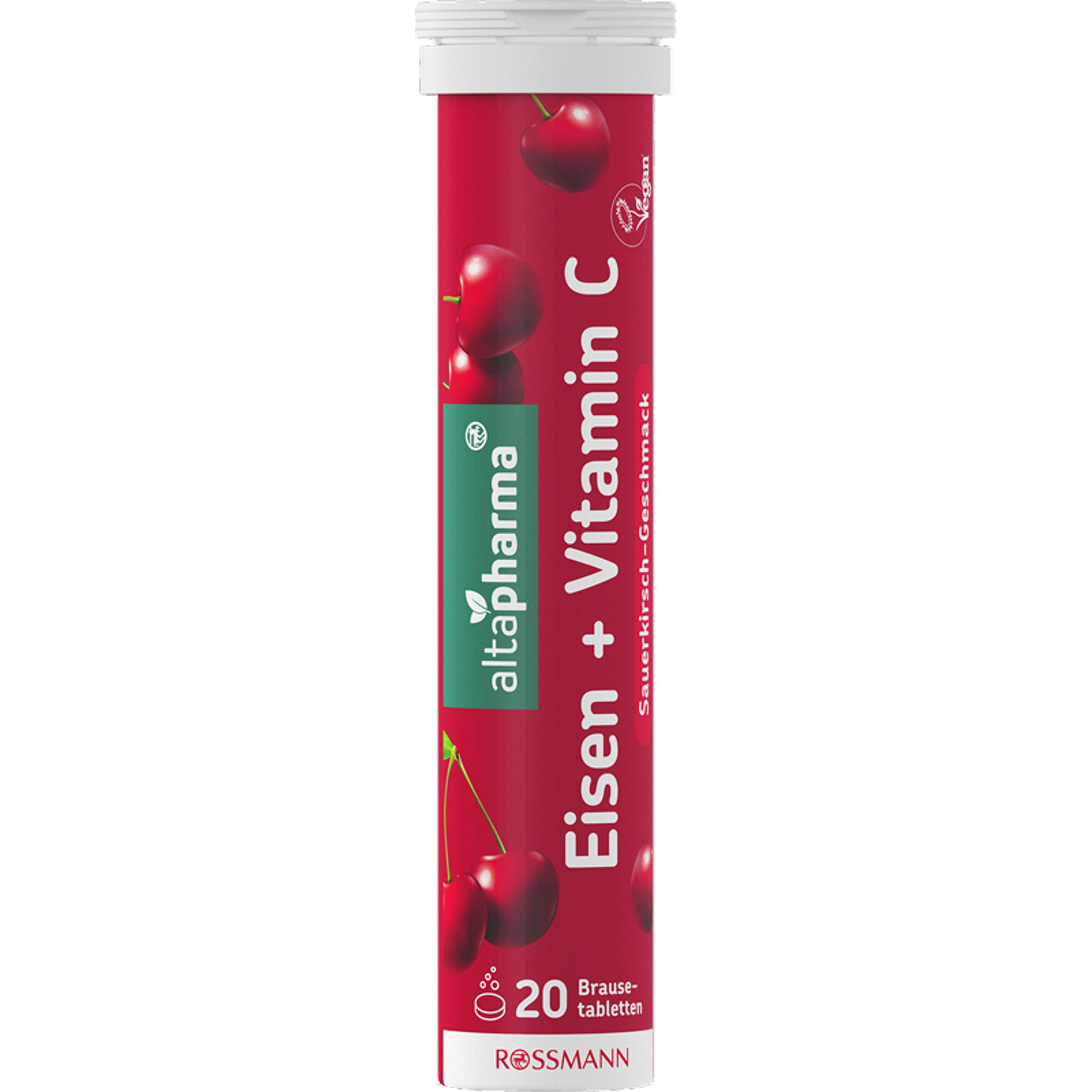 Altapharma pezsgőtabletta vassal, C-vitaminnal, B12-vitaminnal és folsavval - 80 g