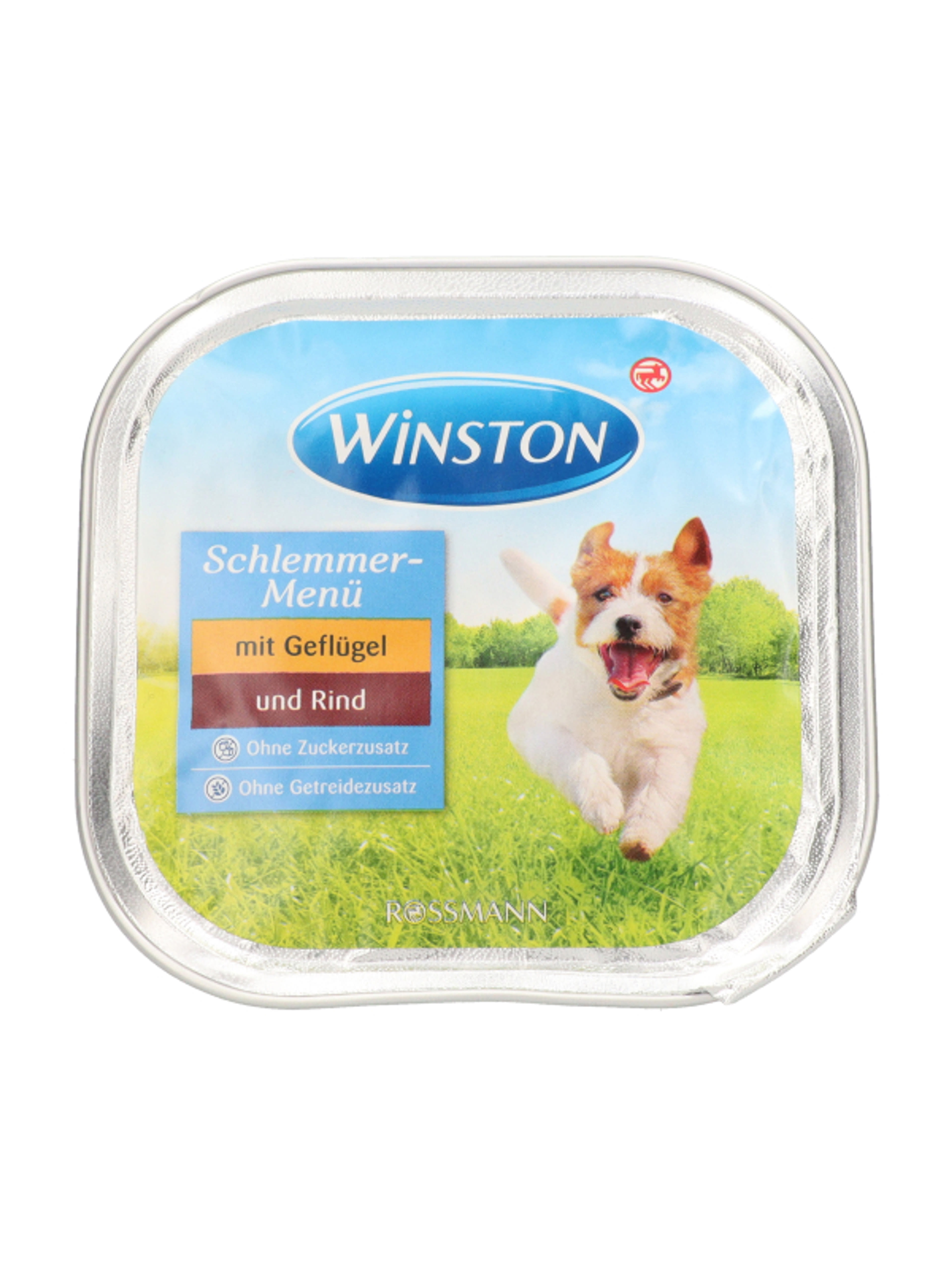 Winston Fenséges Menü alutasak kutyáknak, szárnyas- és marhahús - 300 g-3