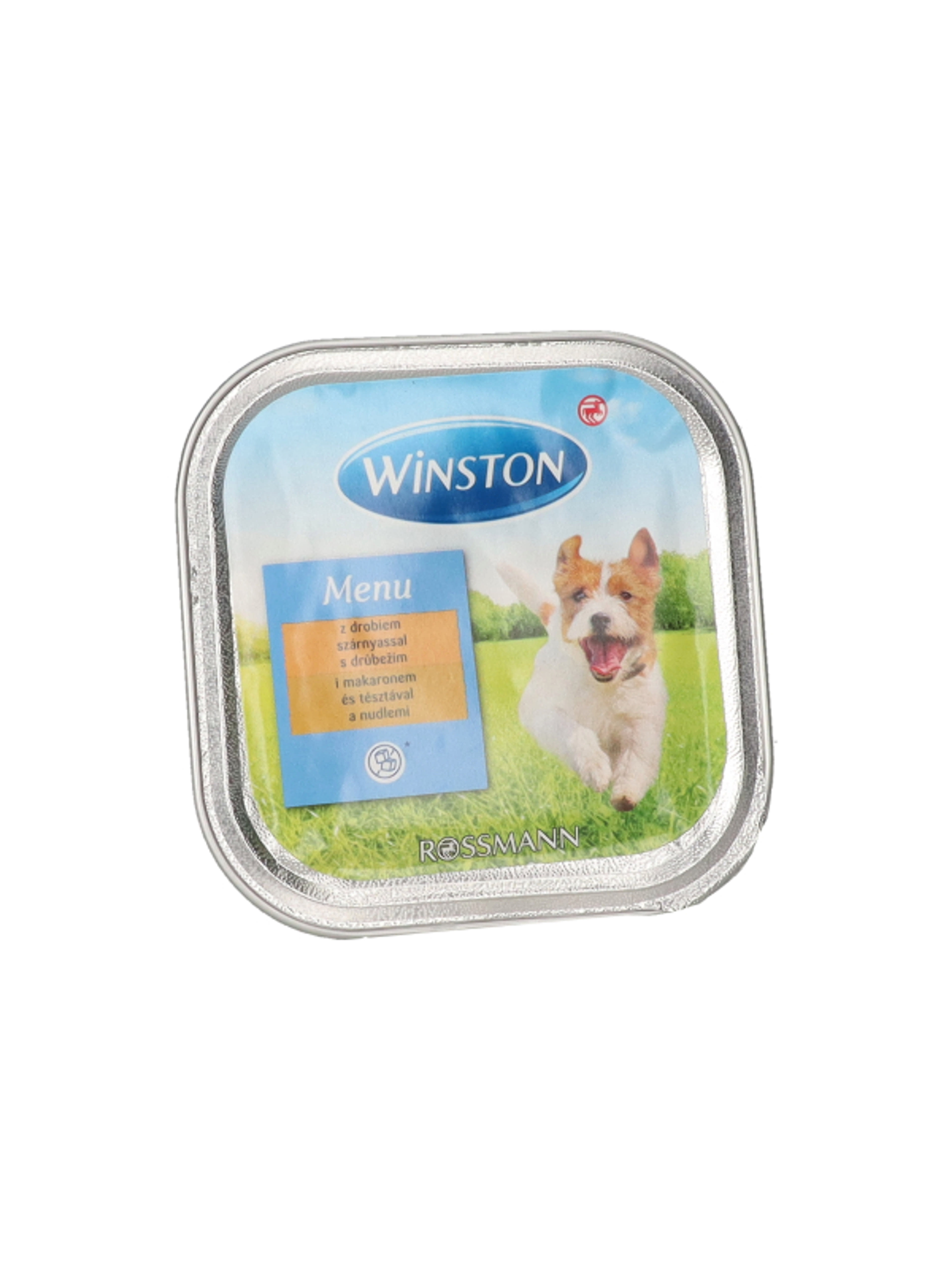 Winston Fenséges Menü alutasak kutyáknak, szárnyashússal és tésztával - 150 g-2