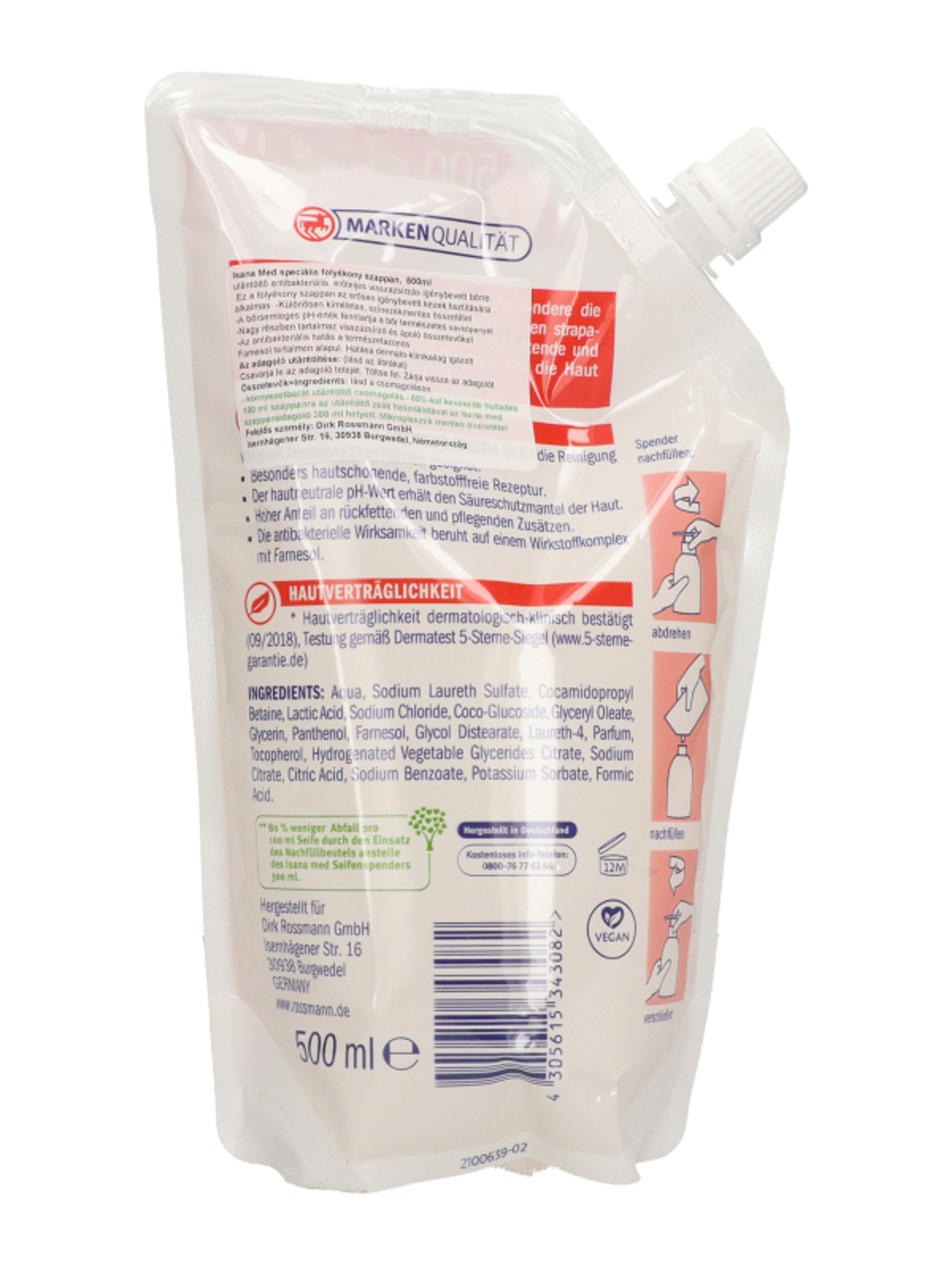 Isana Spezial orvosi folyékony szappan, utántöltő - 500 ml-5