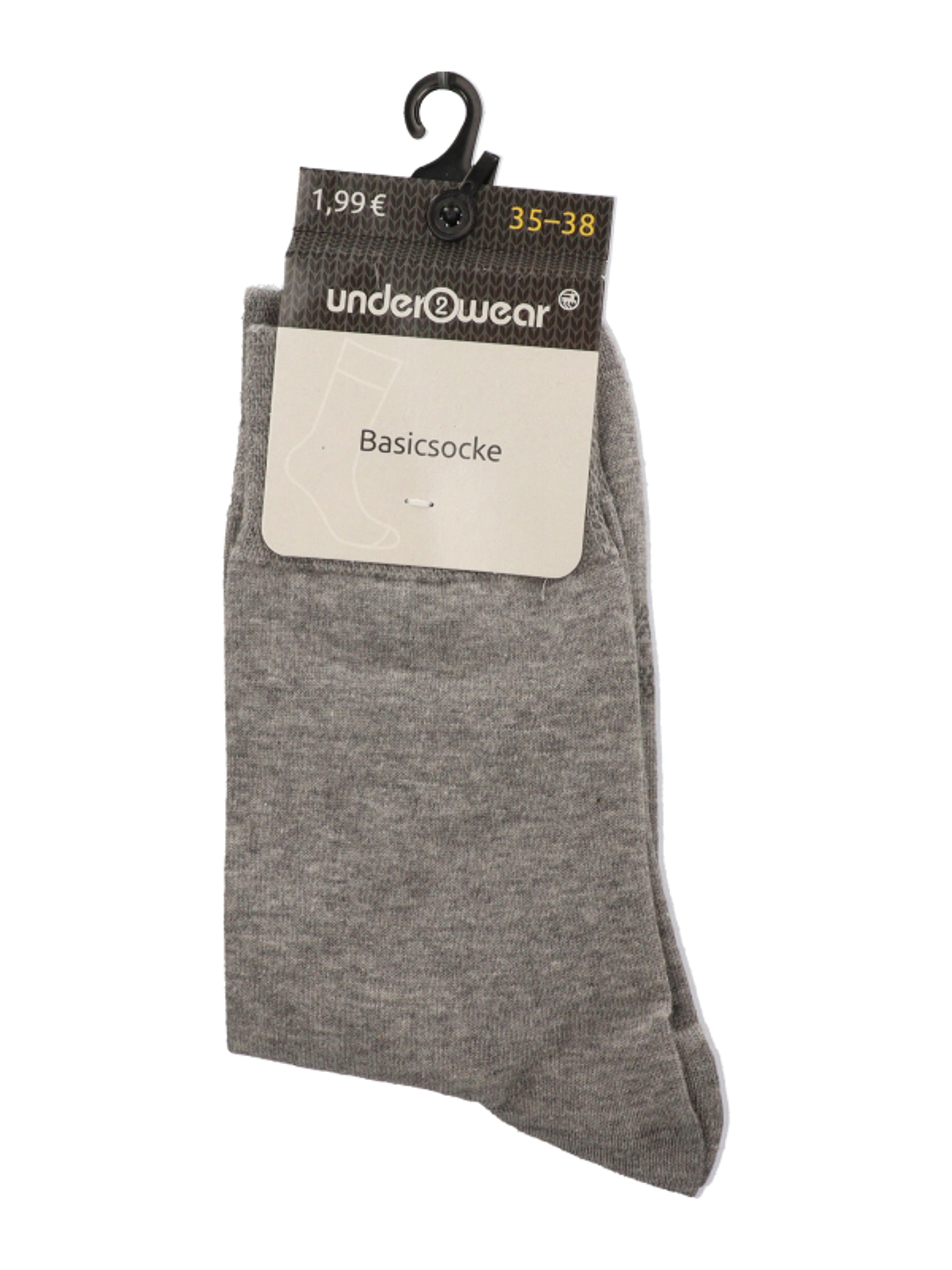 Underwear Antracit unisex zokni 35-38 - 1 db