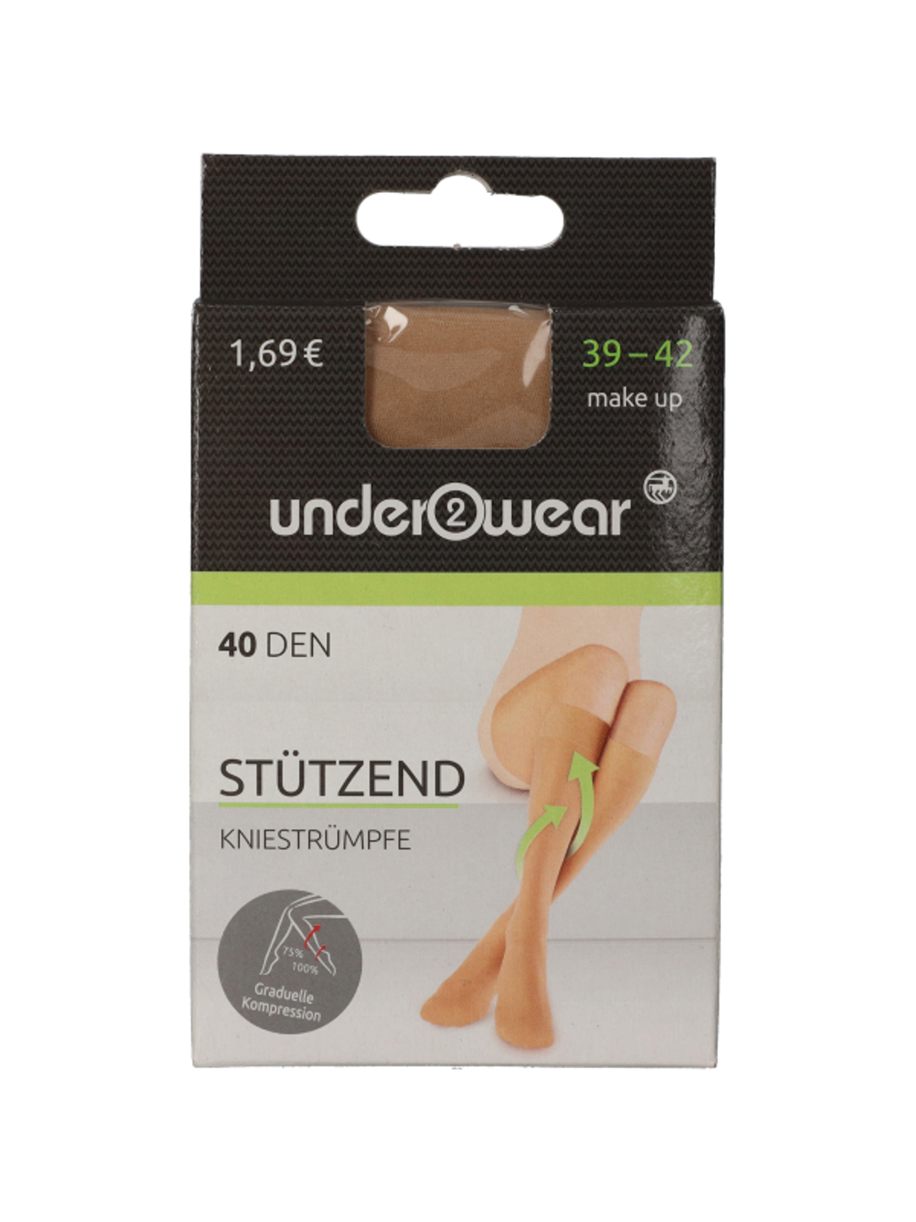 Underwear Stützend 40 Den Testszínű 39-42 Harisnya - 1 db