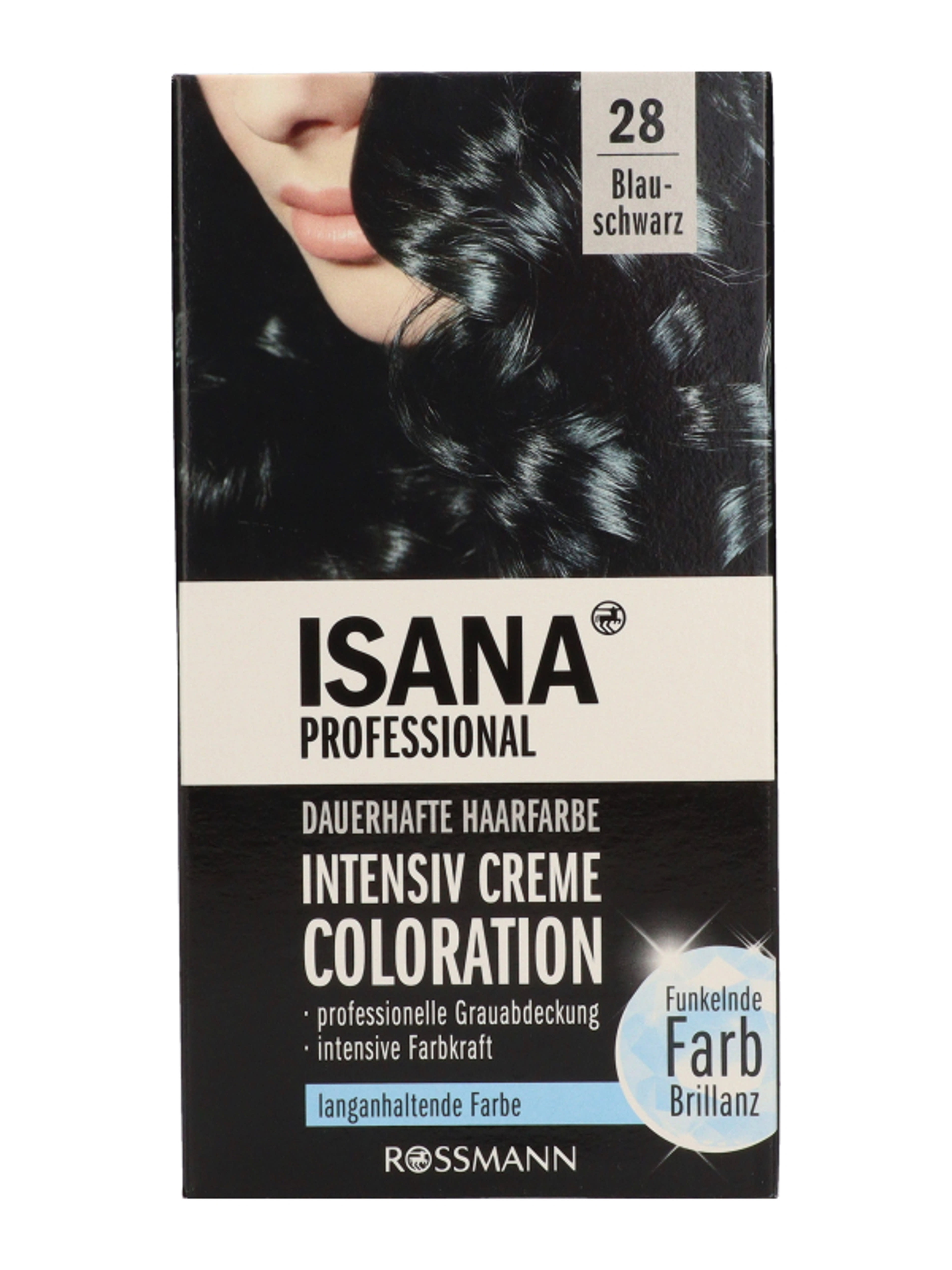 Isana Professional intenzív krémhajfesték /28 kékes fekete - 1 db